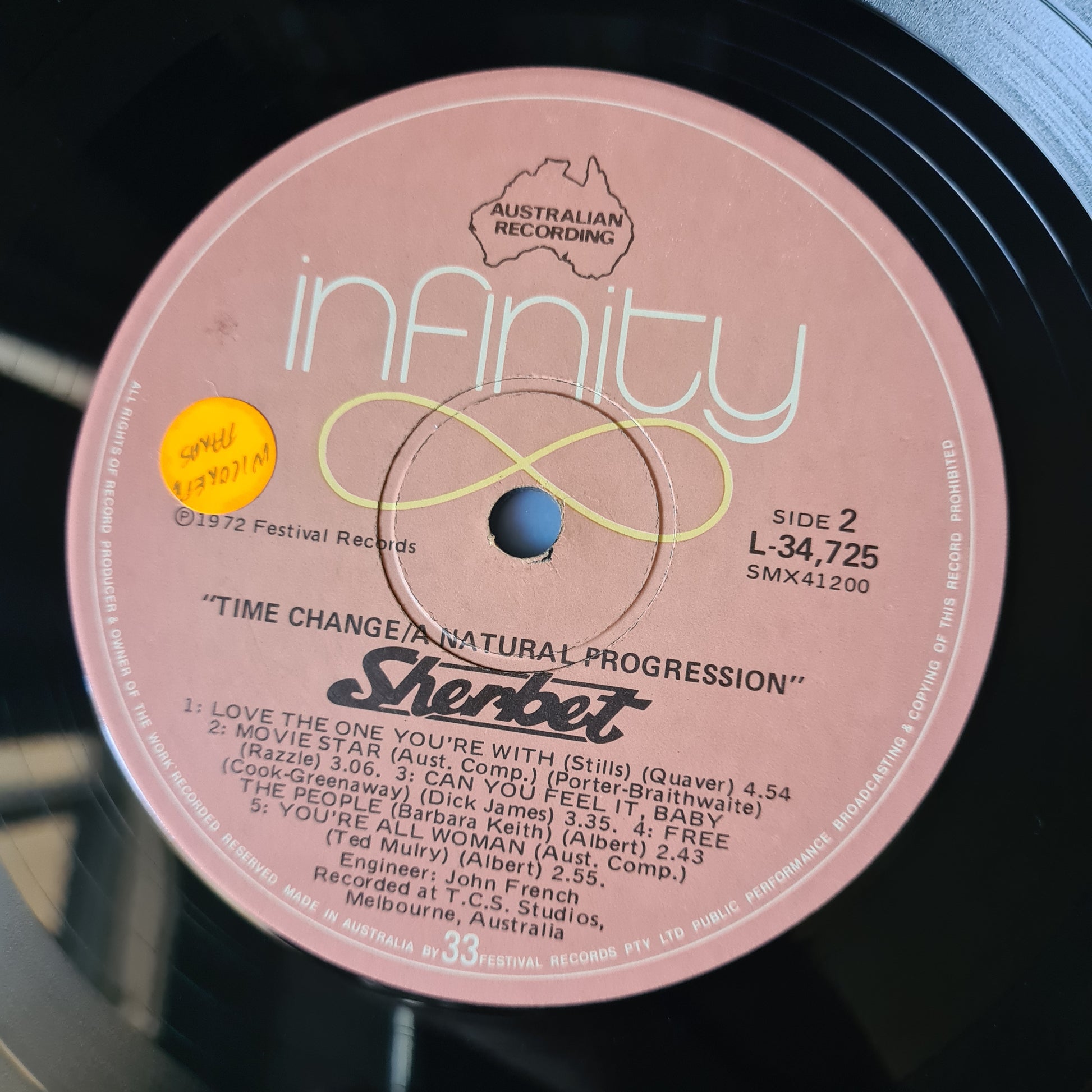 Sherbet – Time Change A Natural Progression- 1972 (Gatefold) - Vinyl Record LP - Sound Hound Records