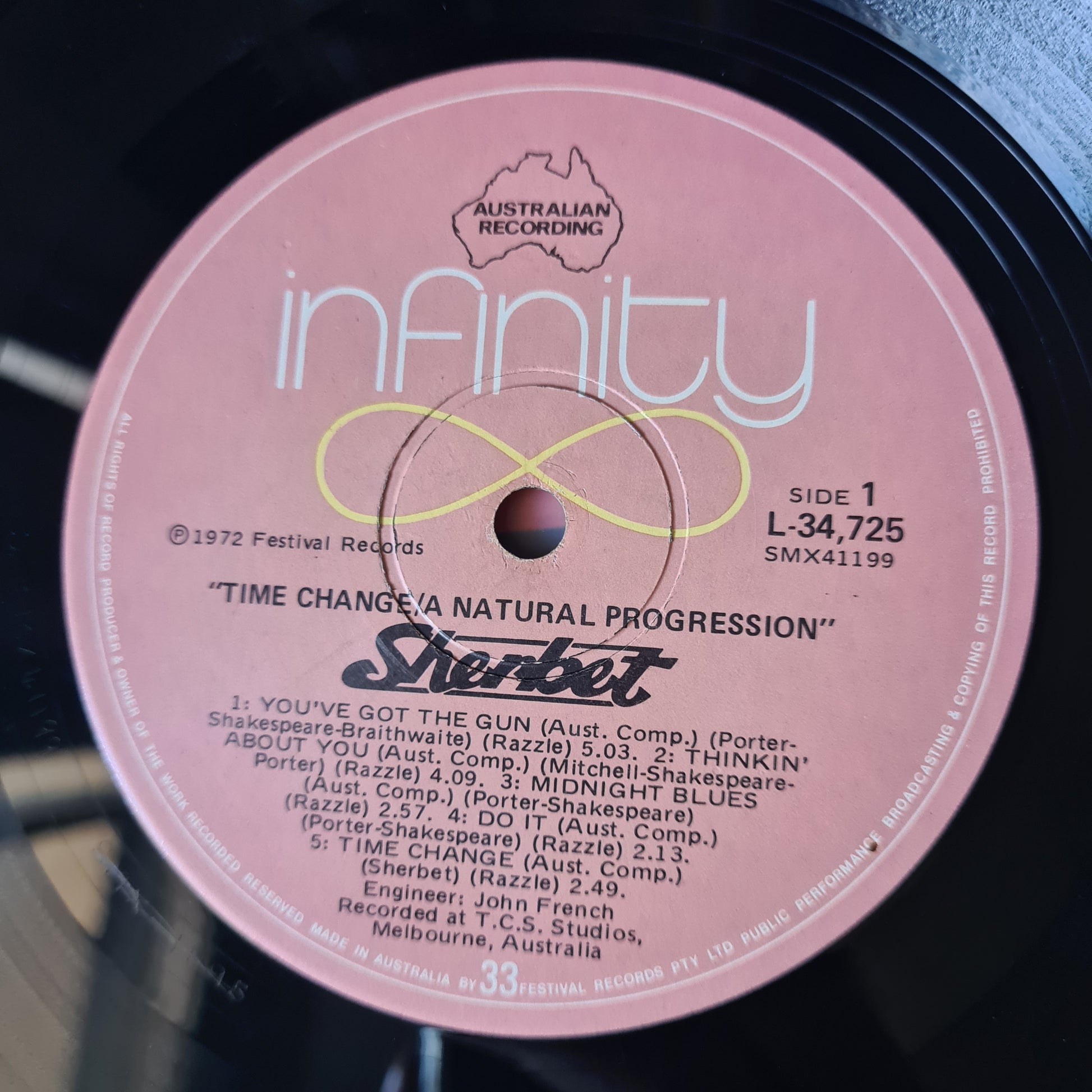 Sherbet – Time Change A Natural Progression- 1972 (Gatefold) - Vinyl Record LP - Sound Hound Records