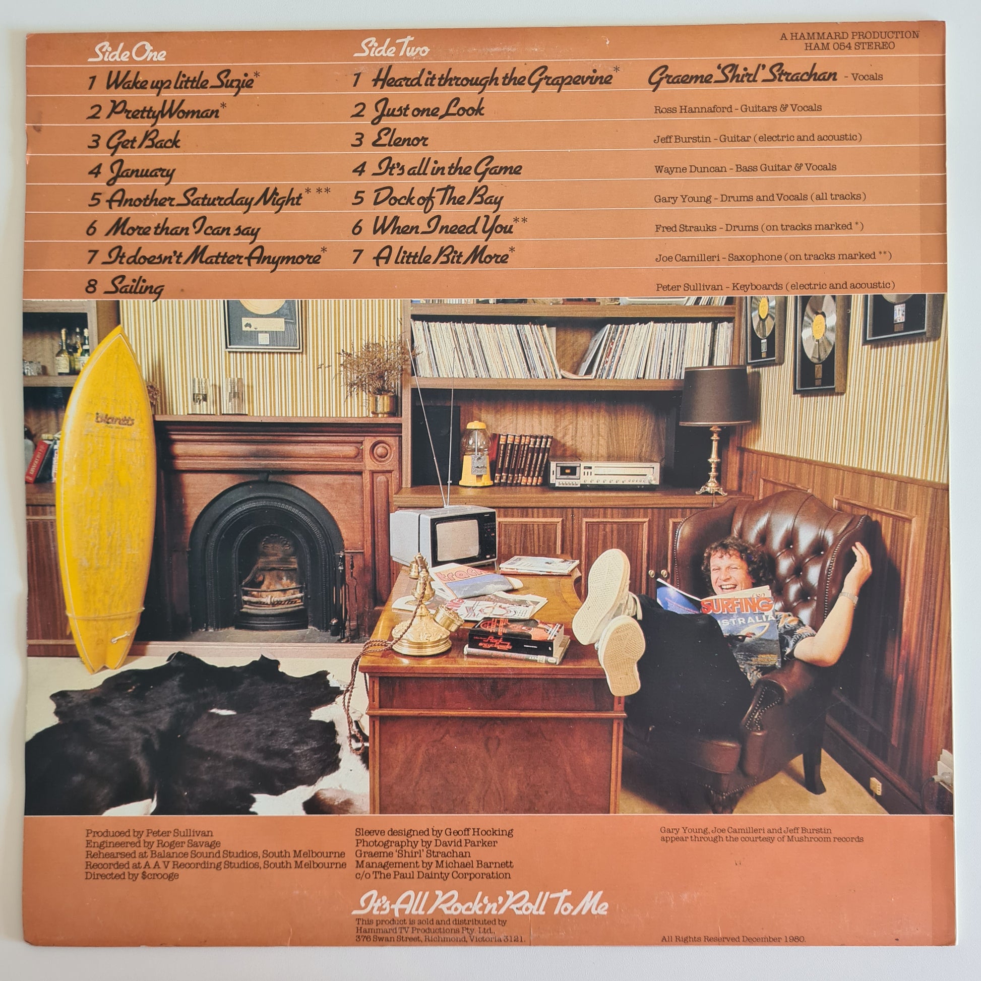 Shirl (Skyhooks) – It's All Rock 'n' Roll To Me - 1980 - Vinyl Record LP (Copy) - Sound Hound Records