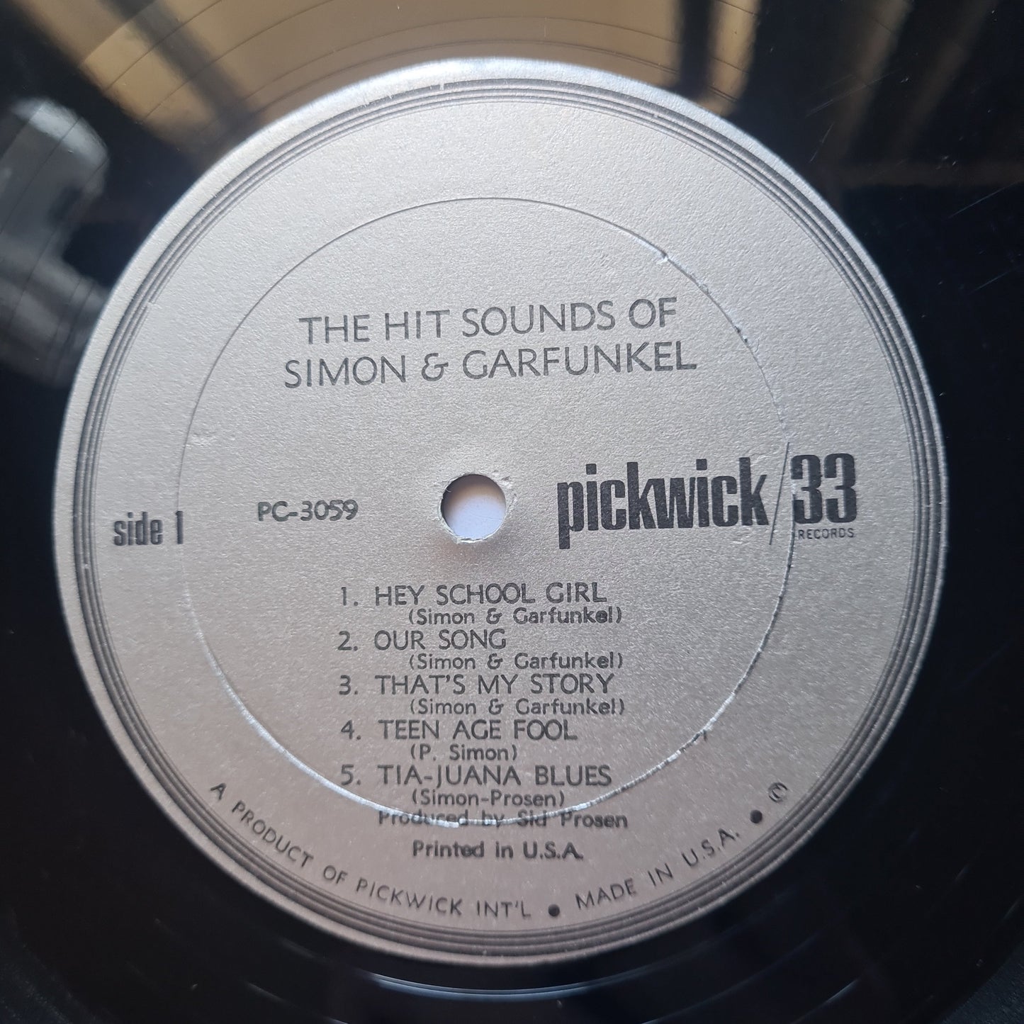 Simon & Garfunkel – Simon & Garfunkel (Mono USA Compilation) - 1967 - Vinyl Record LP - Sound Hound Records