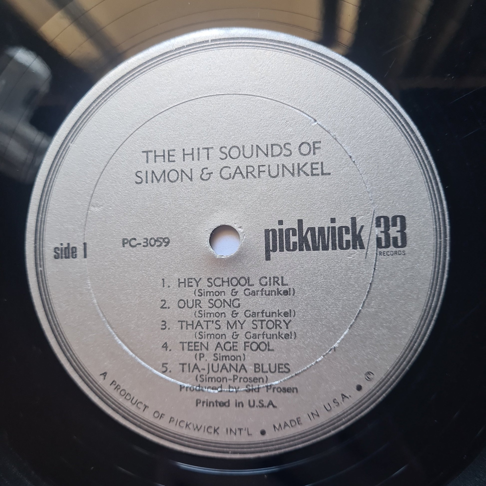 Simon & Garfunkel – Simon & Garfunkel (Mono USA Compilation) - 1967 - Vinyl Record LP - Sound Hound Records