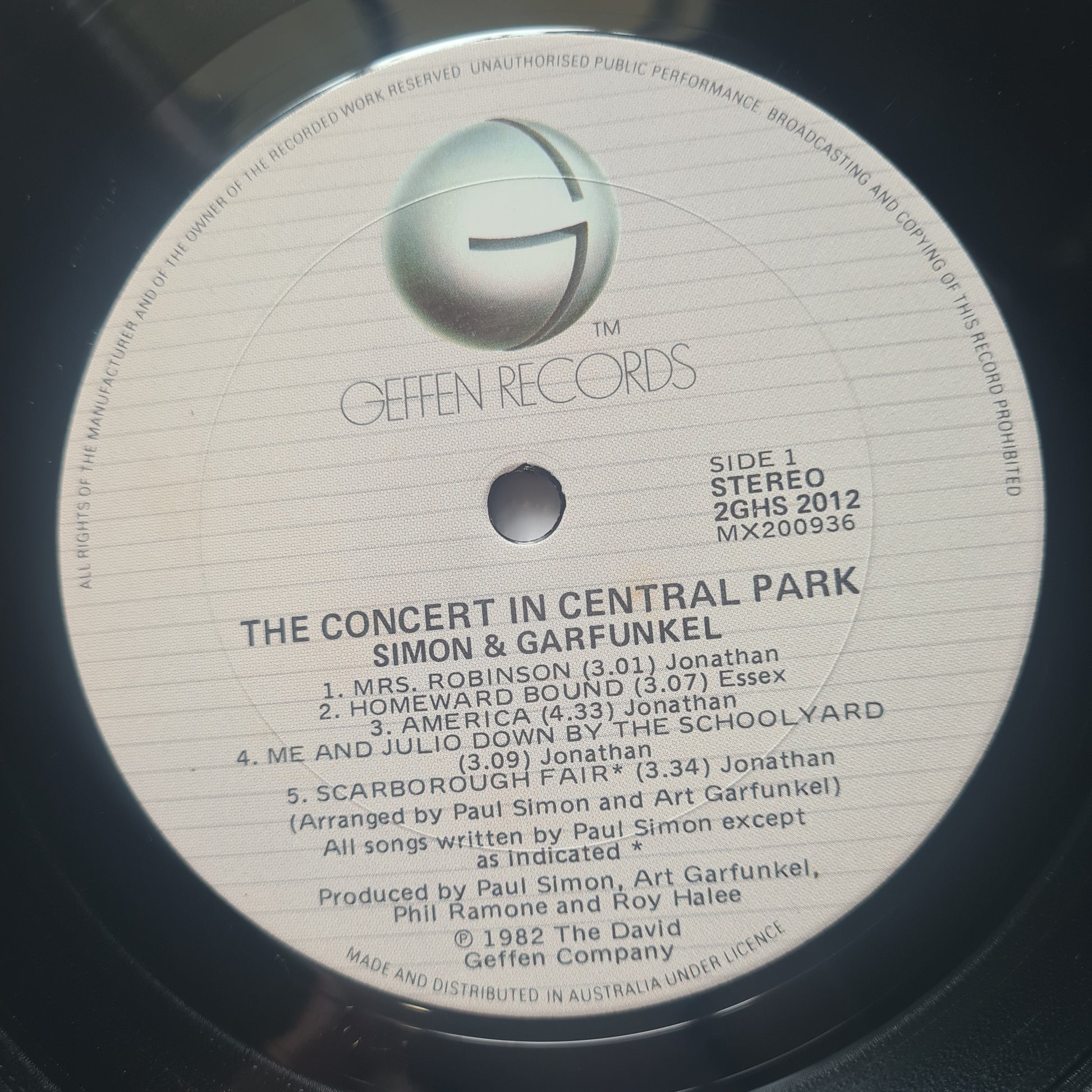 Simon & Garfunkel – The Concert In Central Park - 1982 (Gatefold 2LP) - Vinyl Record - Sound Hound Records