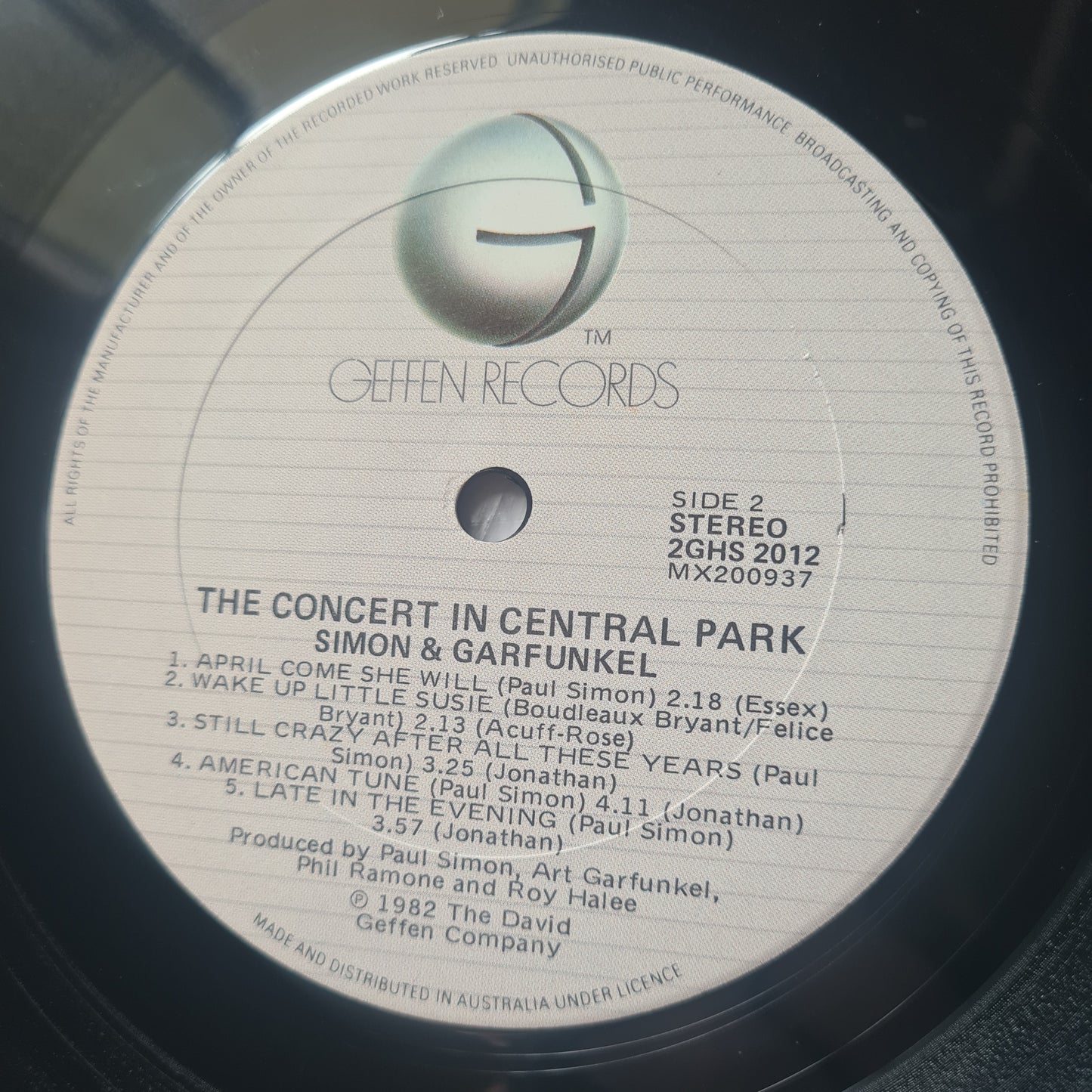 Simon & Garfunkel – The Concert In Central Park - 1982 (Gatefold 2LP) - Vinyl Record - Sound Hound Records