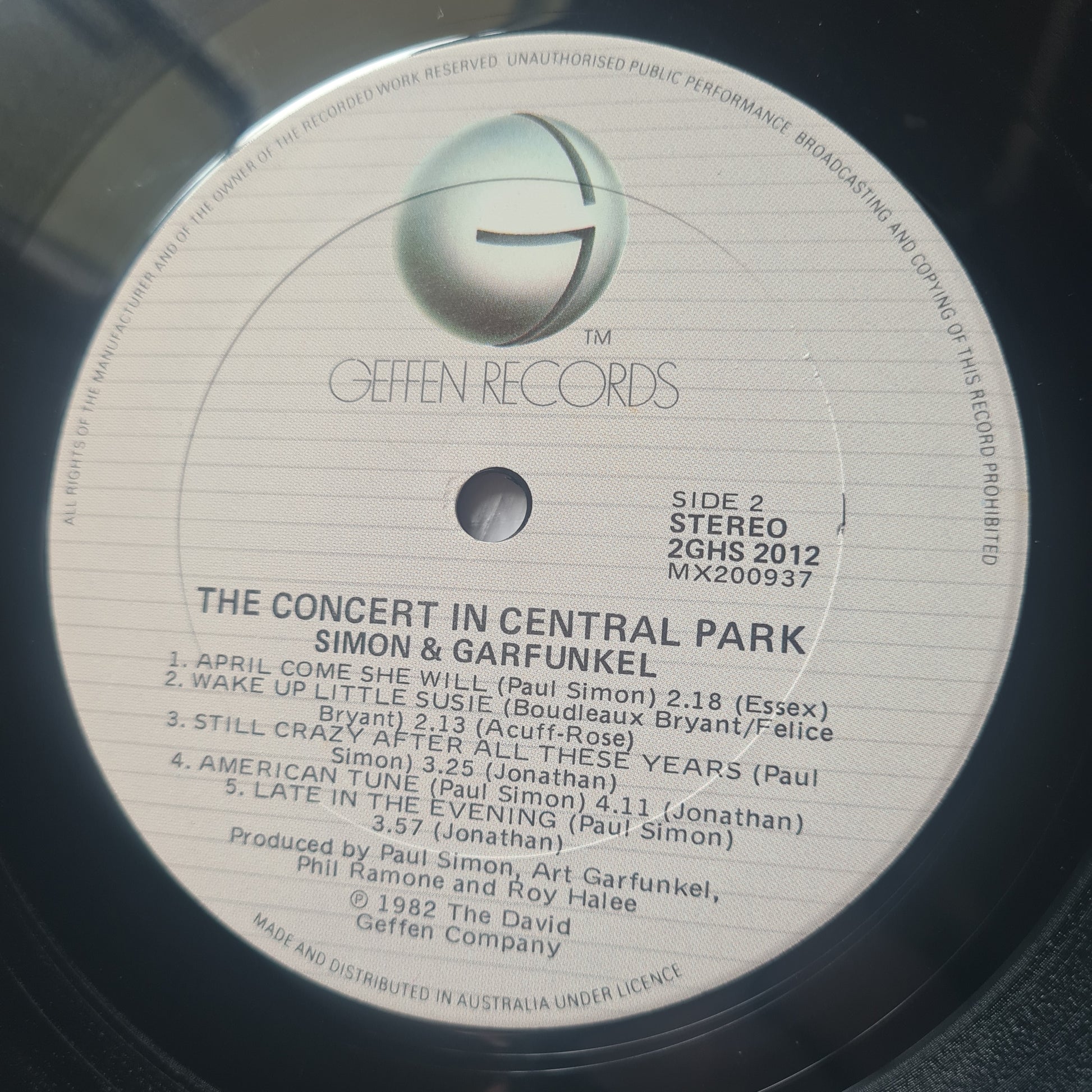 Simon & Garfunkel – The Concert In Central Park - 1982 (Gatefold 2LP) - Vinyl Record - Sound Hound Records