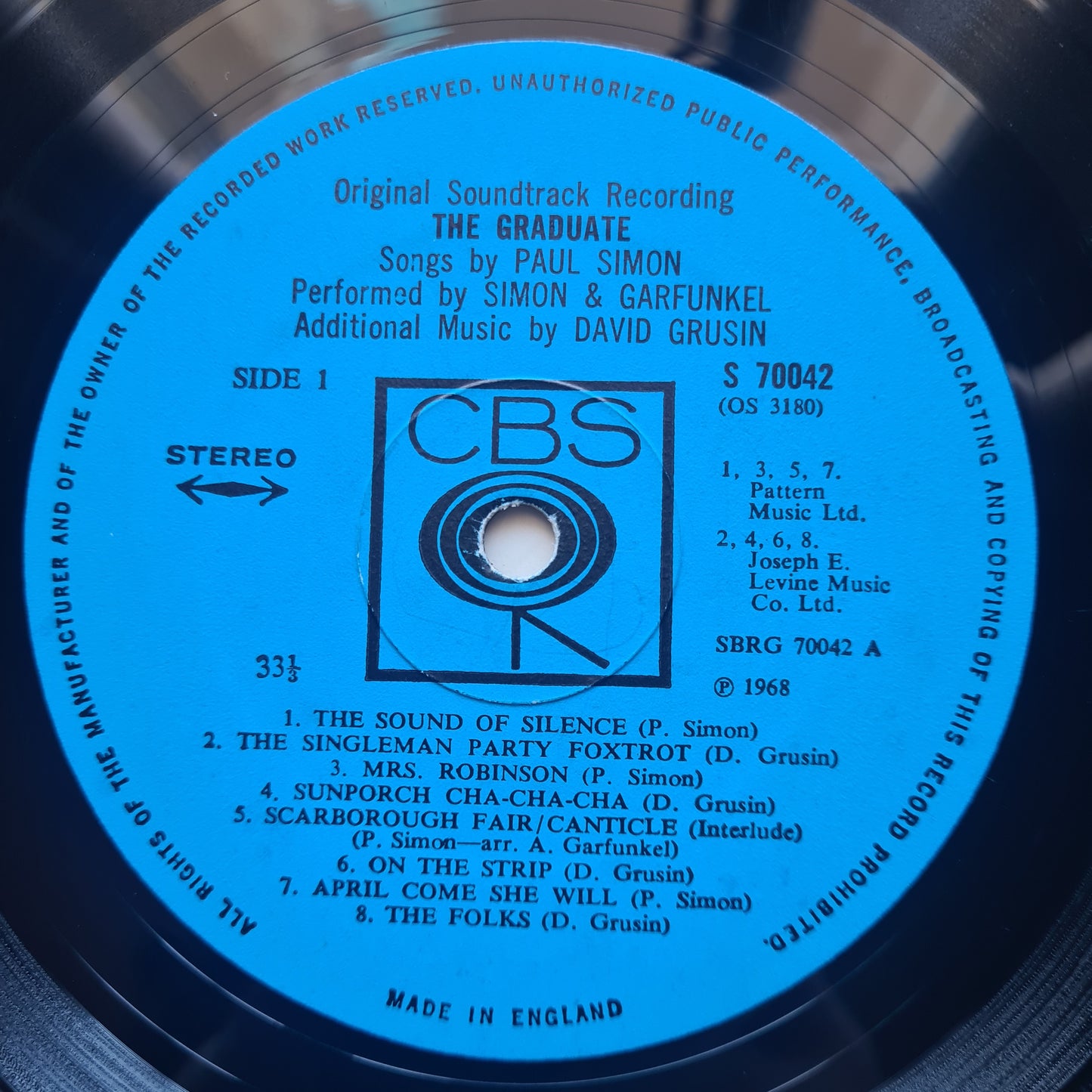 Simon & Garfunkel – The Graduate (Original Sound Track Recording) - 1968 - Vinyl Record LP - Sound Hound Records