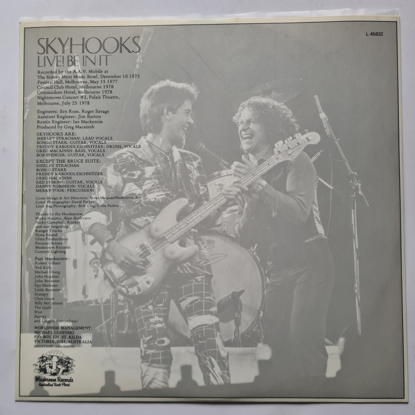 Skyhooks – Live! Be In It - 1978 (Gatefold) - Vinyl Record 2LP - Sound Hound Records