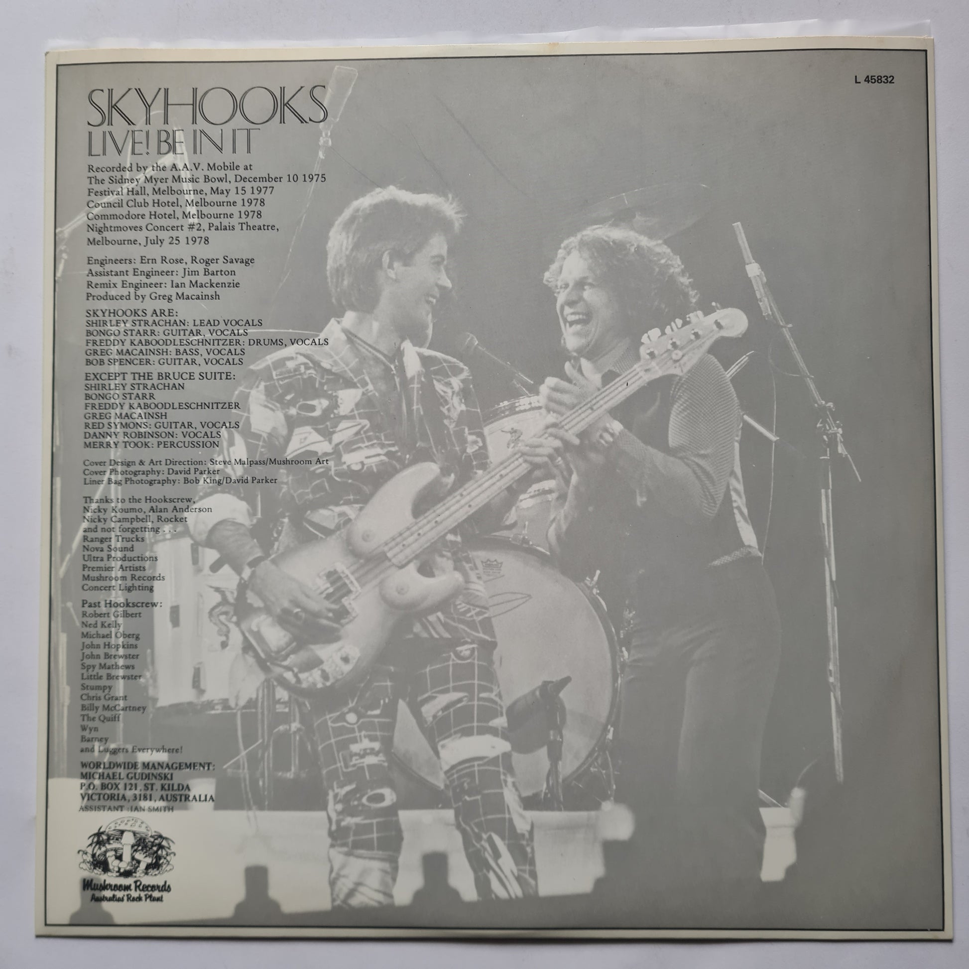 Skyhooks – Live! Be In It - 1978 (Gatefold) - Vinyl Record 2LP - Sound Hound Records