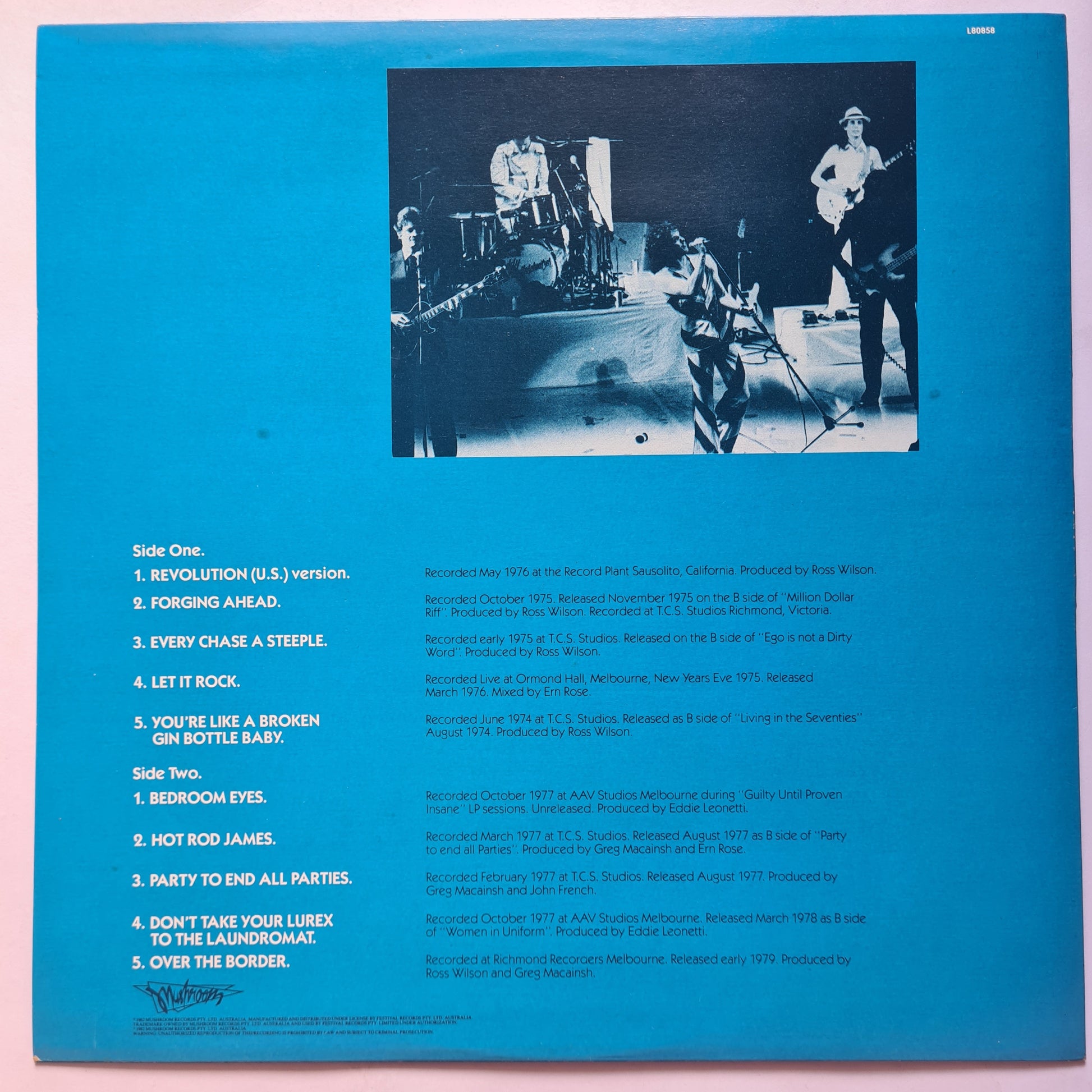 Skyhooks – Singles & B Sides - 1982 - Vinyl Record LP (near mint) - Sound Hound Records