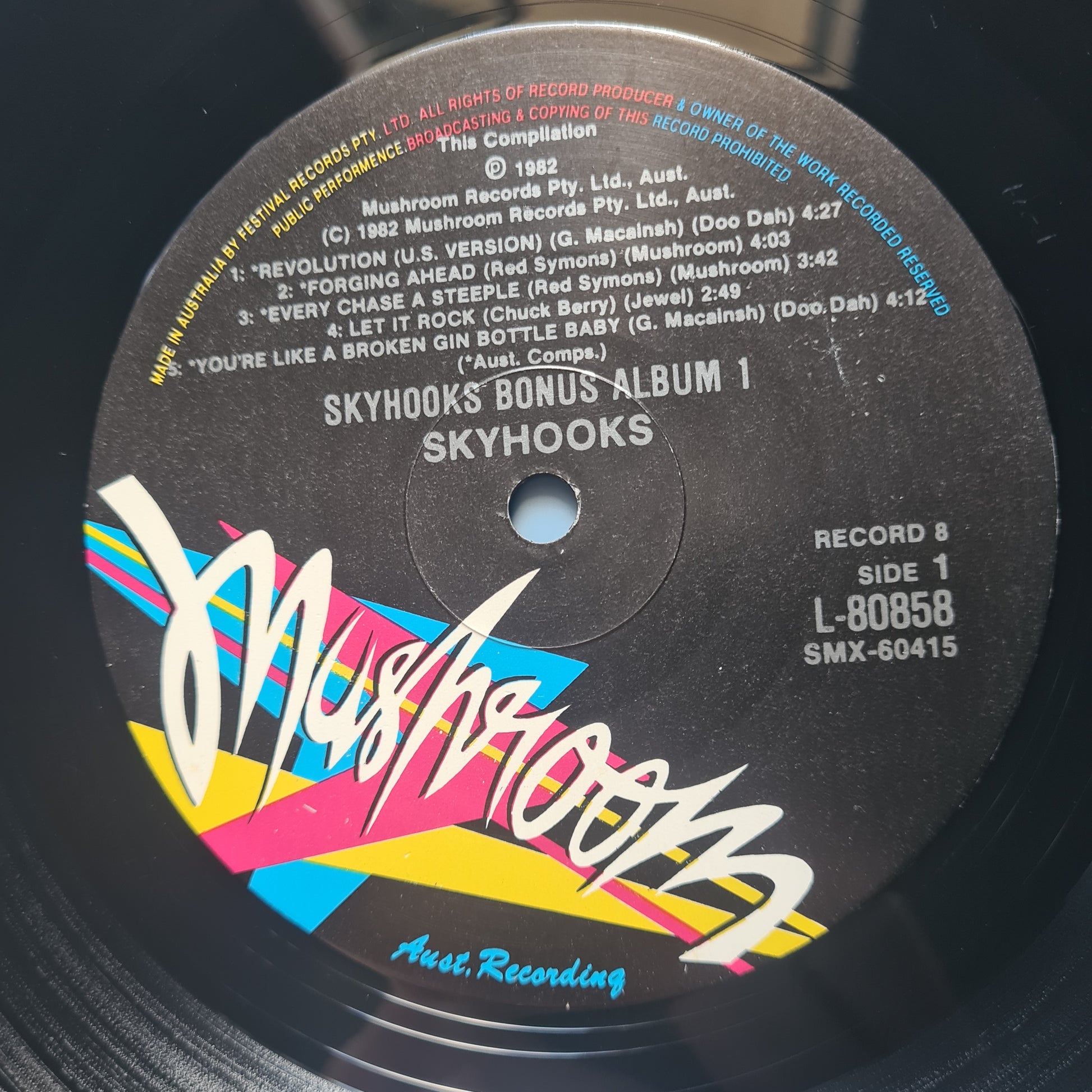 Skyhooks – Singles & B Sides - 1982 - Vinyl Record LP (near mint) - Sound Hound Records