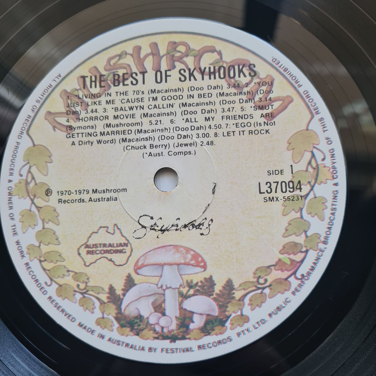 Skyhooks – The Best Of The Skyhooks - 1979 - Vinyl Record LP - Sound Hound Records
