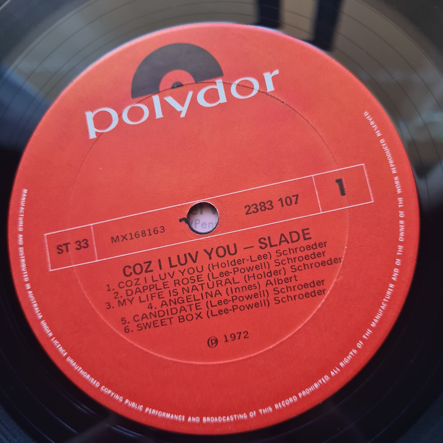 Slade – Coz I Luv You - 1972 - Vinyl Record LP - Sound Hound Records