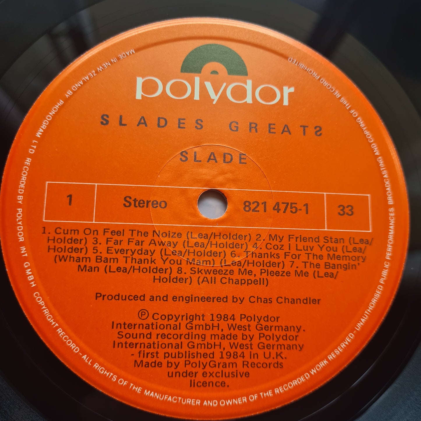 Slade – Slades Greats - 1984 - Vinyl Record LP - Sound Hound Records