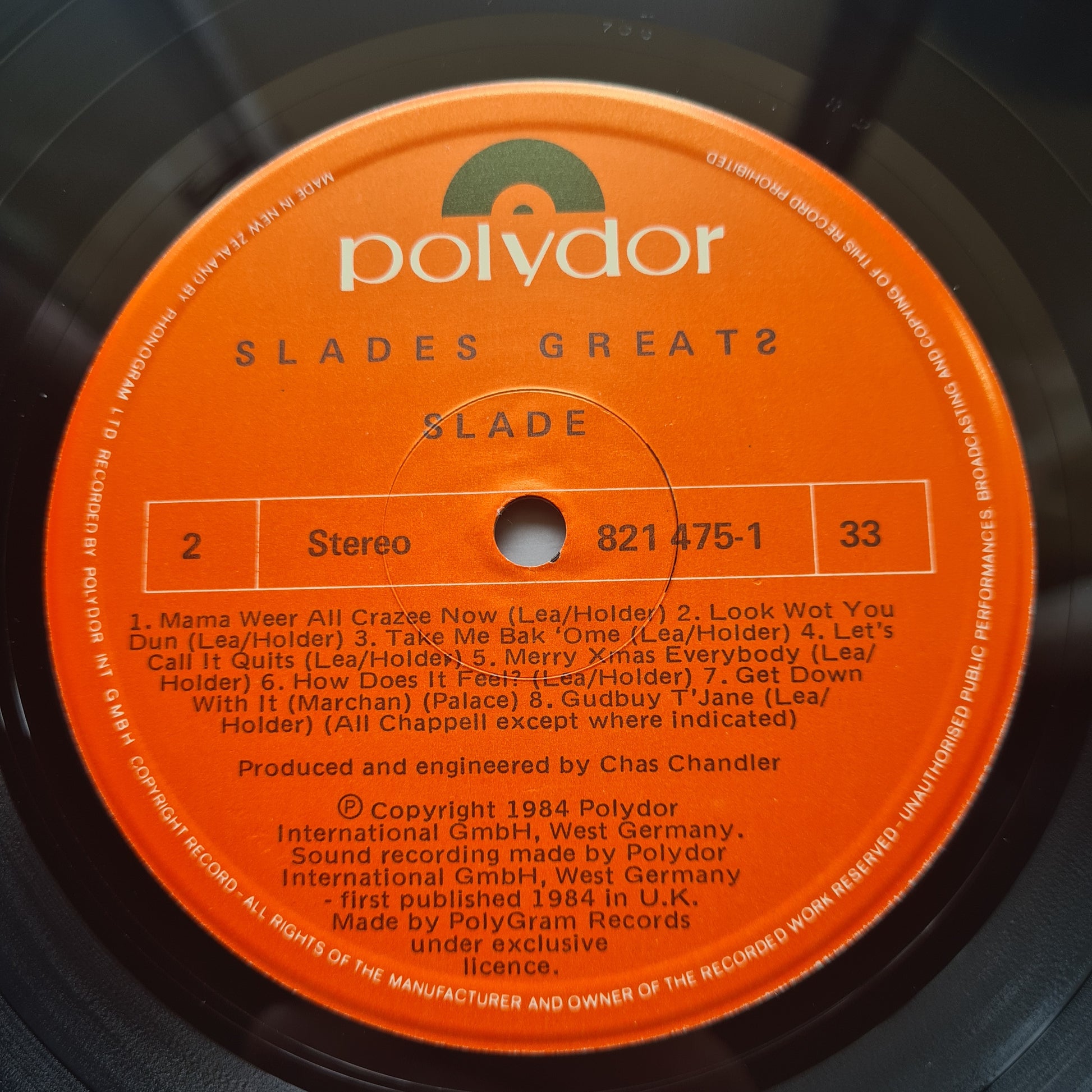Slade – Slades Greats - 1984 - Vinyl Record LP - Sound Hound Records