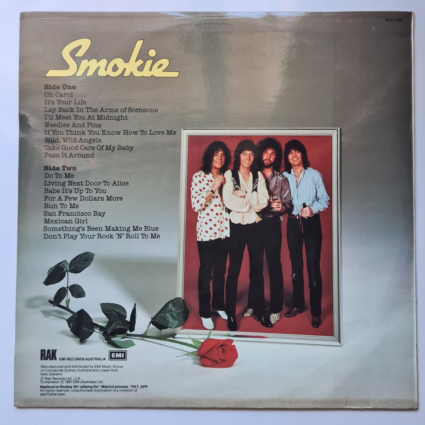 Smokie – All The Best (Greatest Hits) - 1981 - Vinyl Record LP - Sound Hound Records
