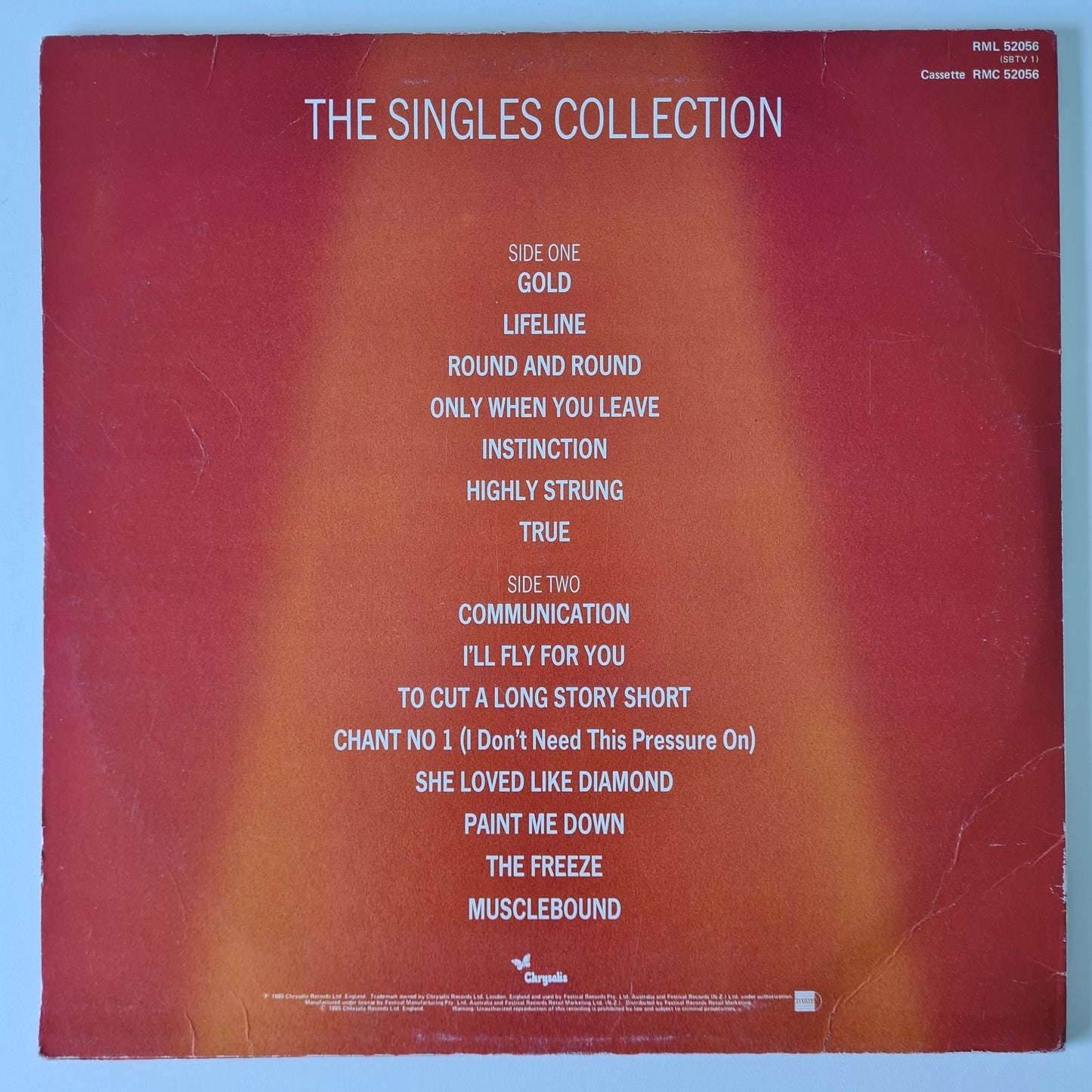 Spandau Ballet - The Singles Collection - 1985 - Vinyl Record LP (with bonus Red Vinyl Dance Mix LP) - Sound Hound Records