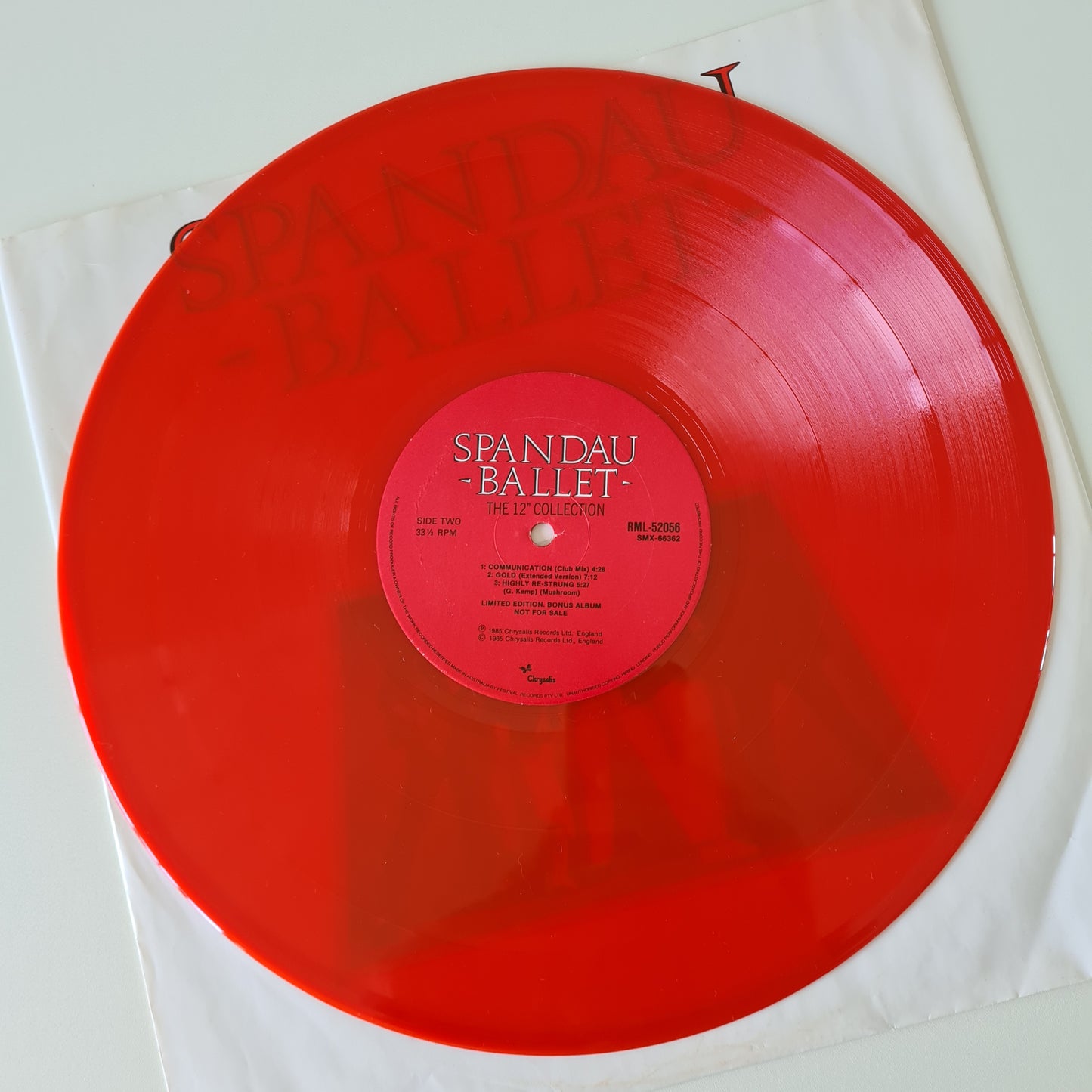 Spandau Ballet - The Singles Collection - 1985 - Vinyl Record LP (with bonus Red Vinyl Dance Mix LP) - Sound Hound Records