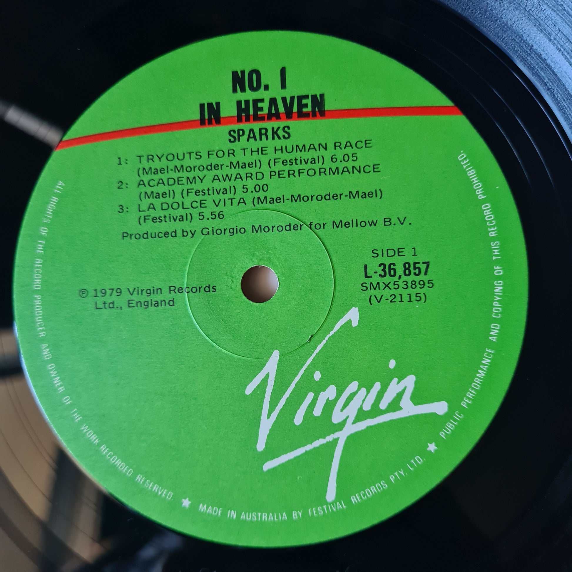 Sparks – No. 1 In Heaven - 1979 (Australian Pressing) - Vinyl Record LP - Sound Hound Records