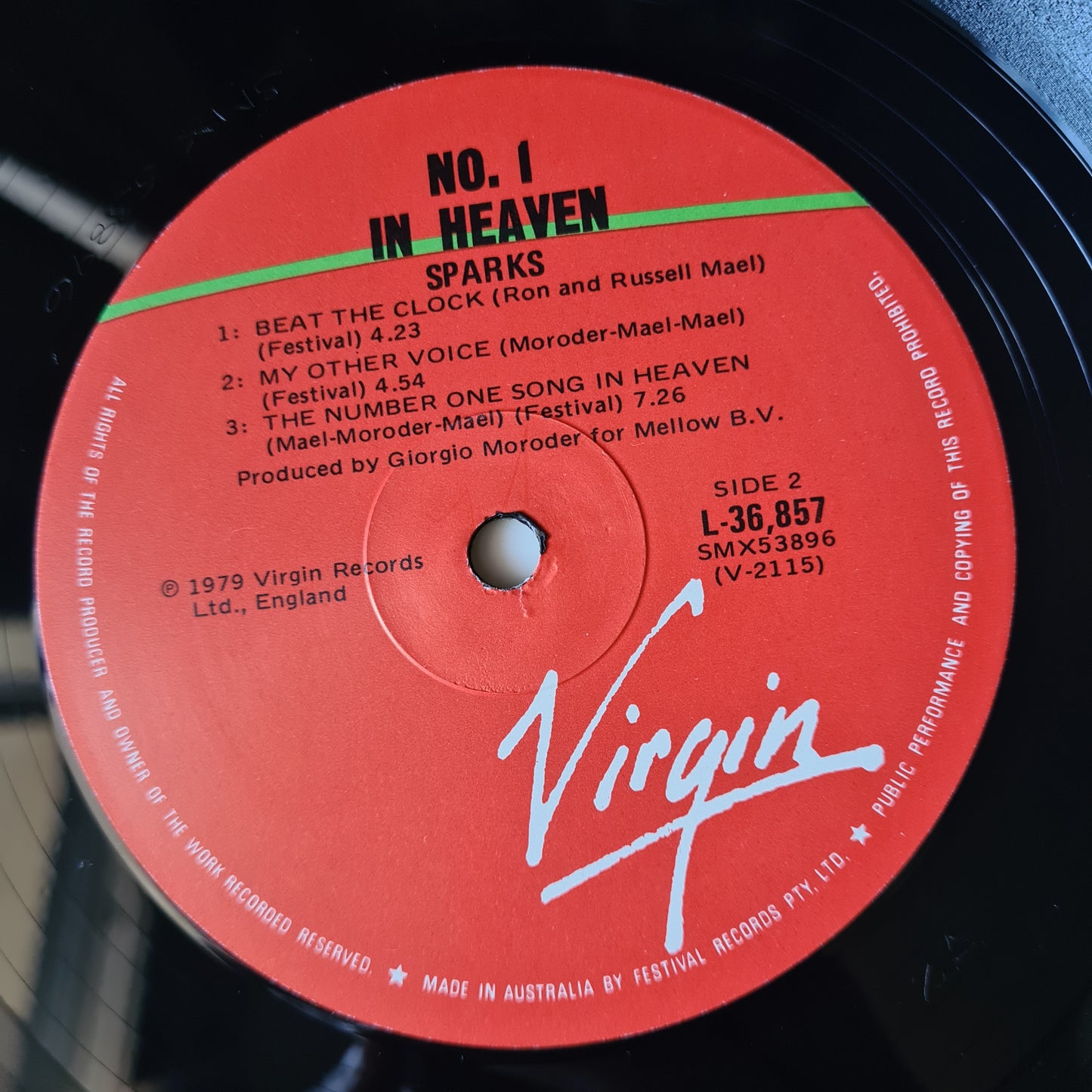 Sparks – No. 1 In Heaven - 1979 (Australian Pressing) - Vinyl Record LP - Sound Hound Records