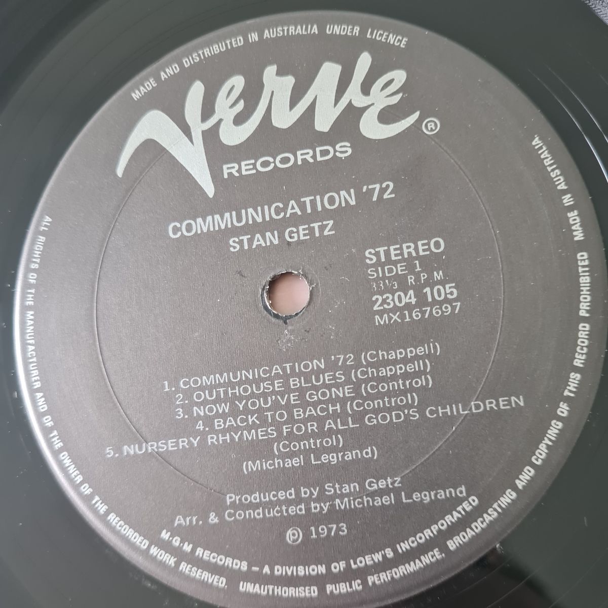 Stan Getz - Communication '72 - 1973 - Vinyl Record LP