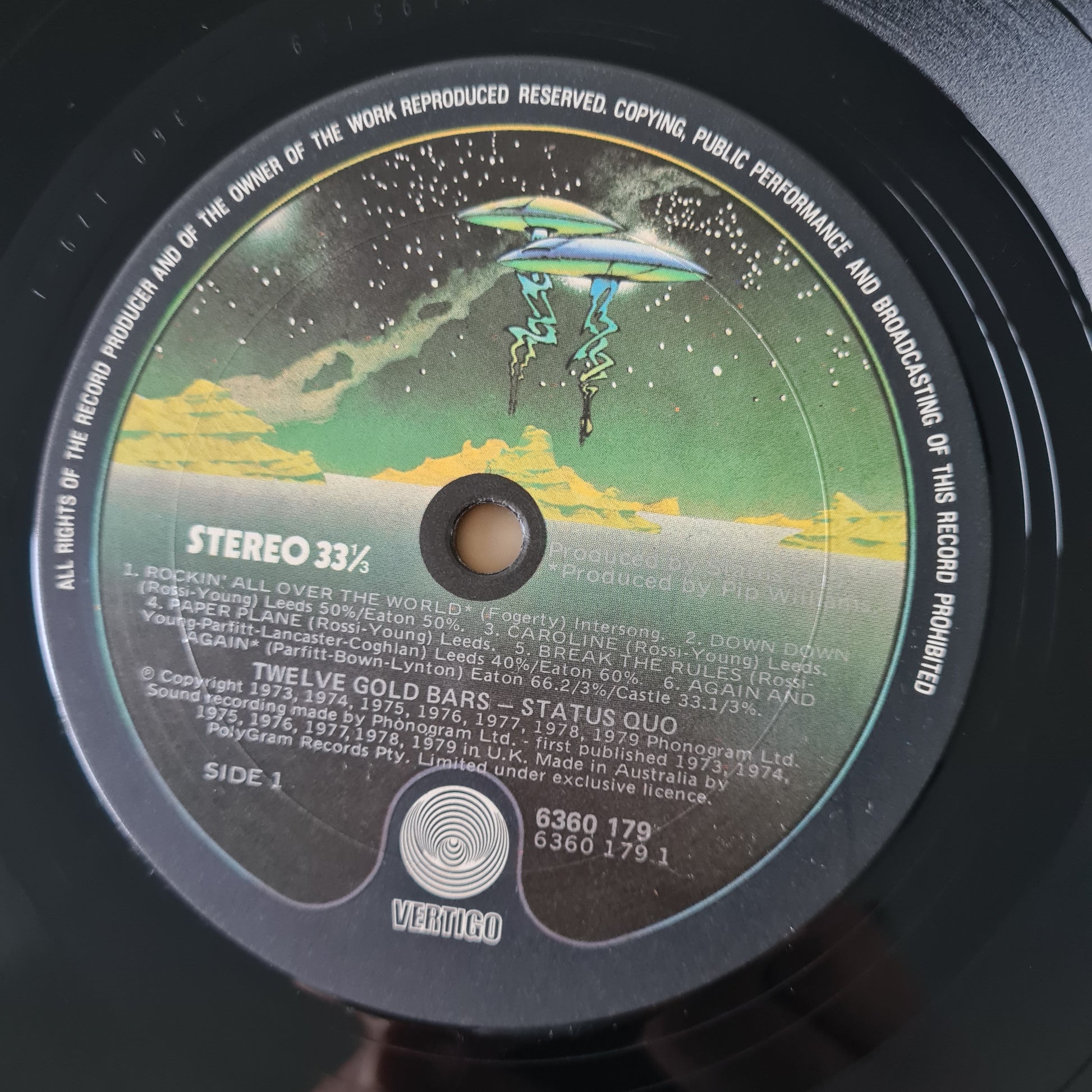 Status Quo – 12 Gold Bars (Greatest Hits) - 1980 - Vinyl Record LP - Sound Hound Records