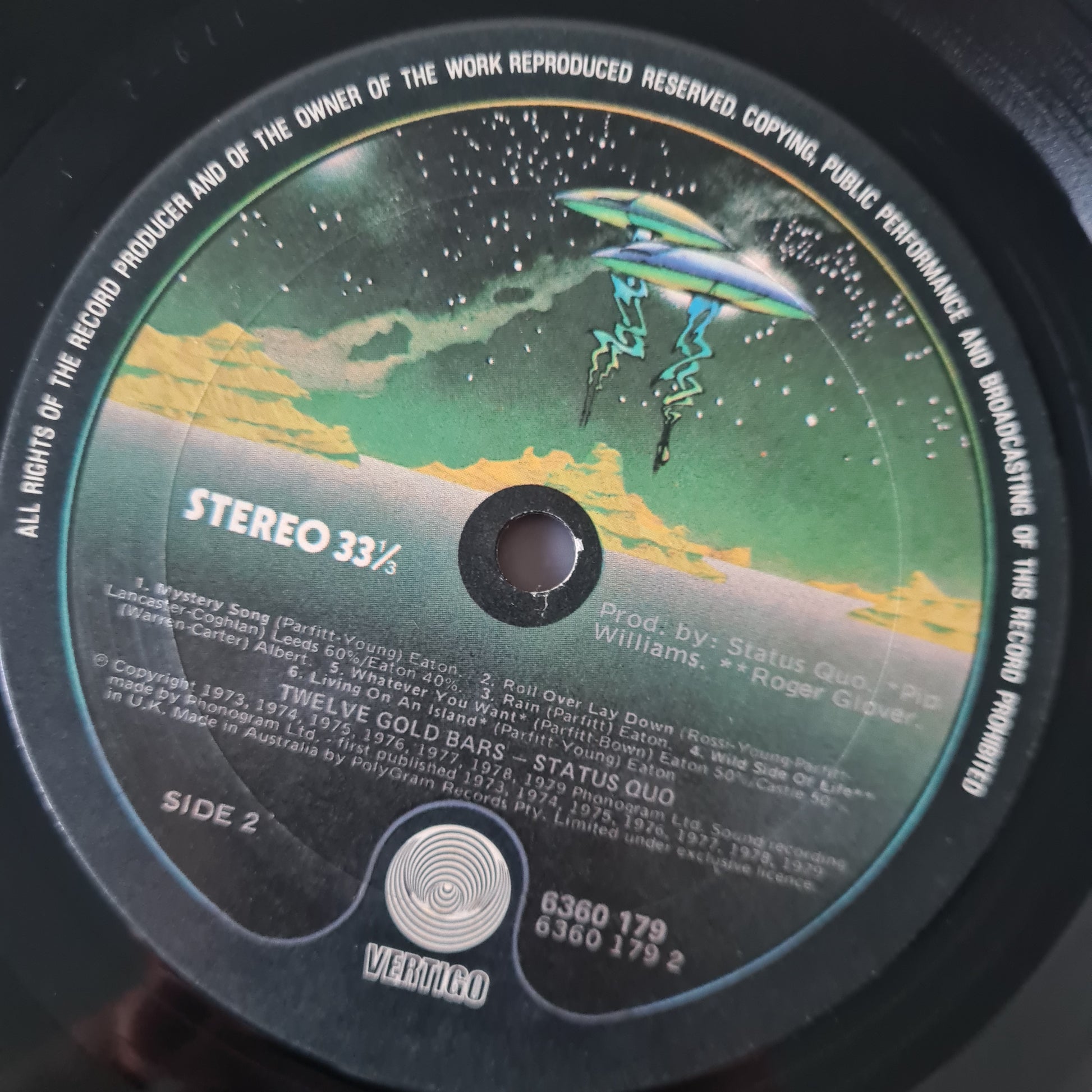 Status Quo – 12 Gold Bars (Greatest Hits) - 1980 - Vinyl Record LP - Sound Hound Records
