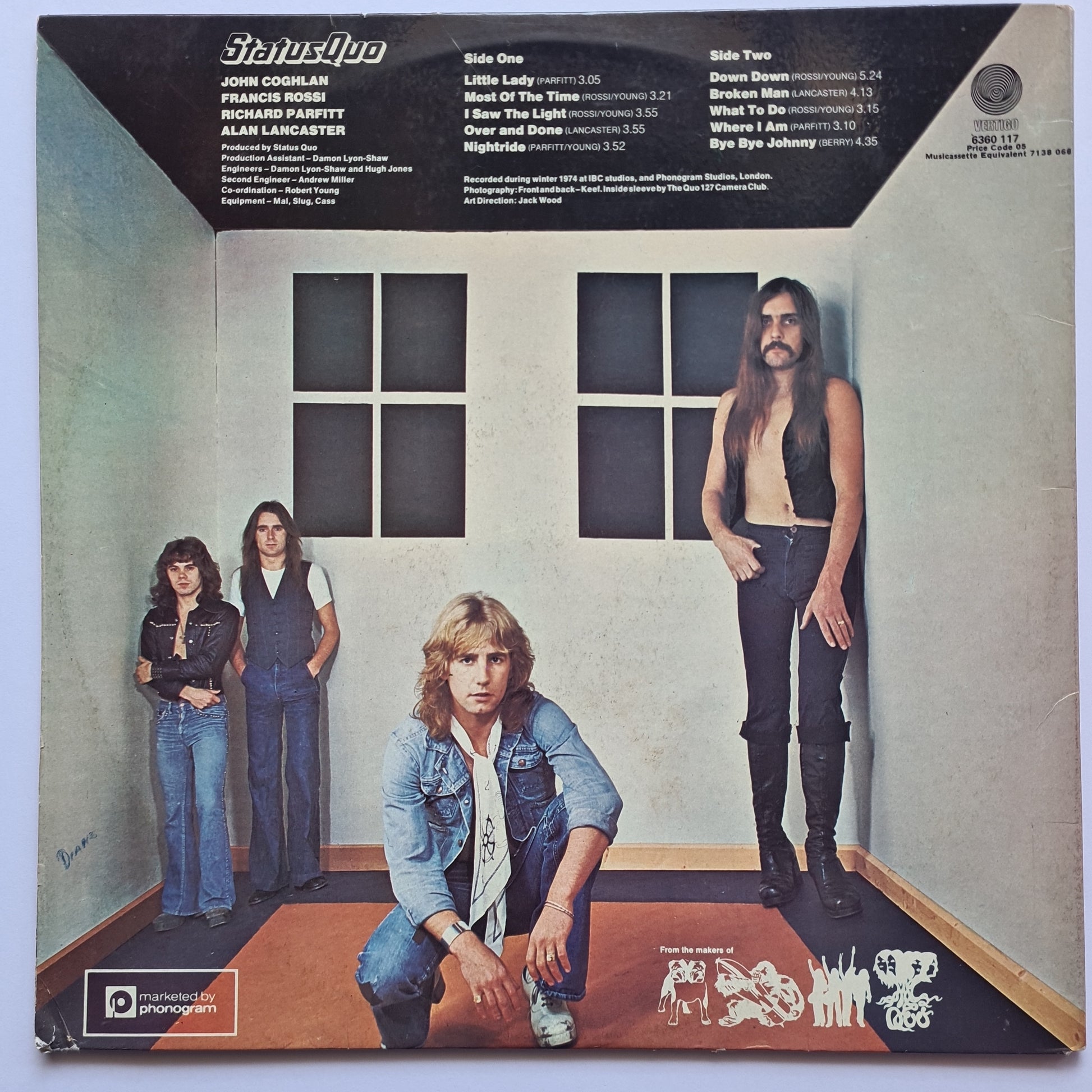 Status Quo – On The Level - 1975 - Vinyl Record LP - Sound Hound Records