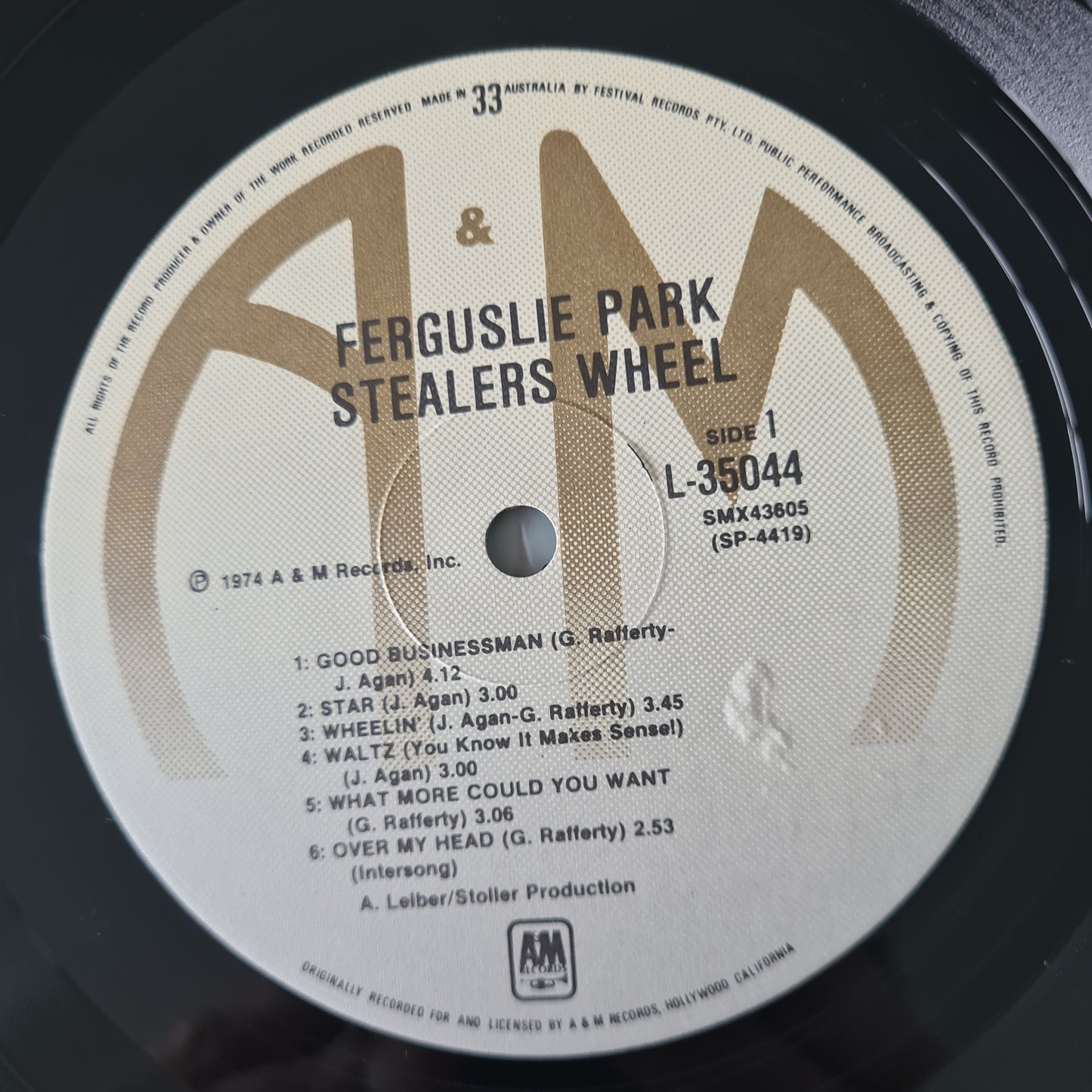 Stealers Wheel – Ferguslie Park - 1973 - Vinyl Record LP - Sound Hound Records