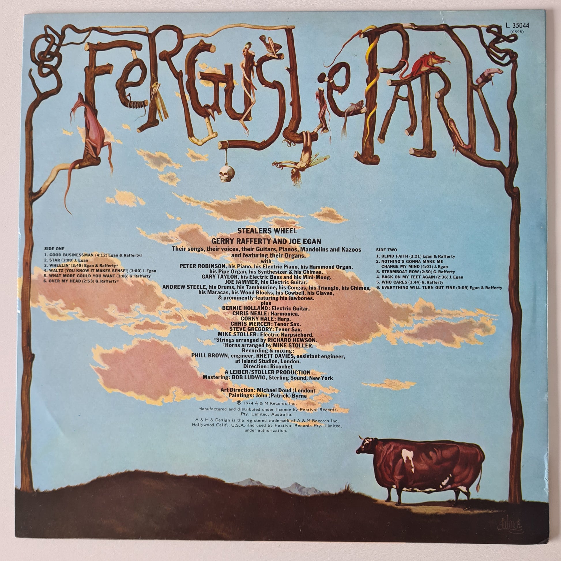 Stealers Wheel – Ferguslie Park - 1973 - Vinyl Record LP - Sound Hound Records