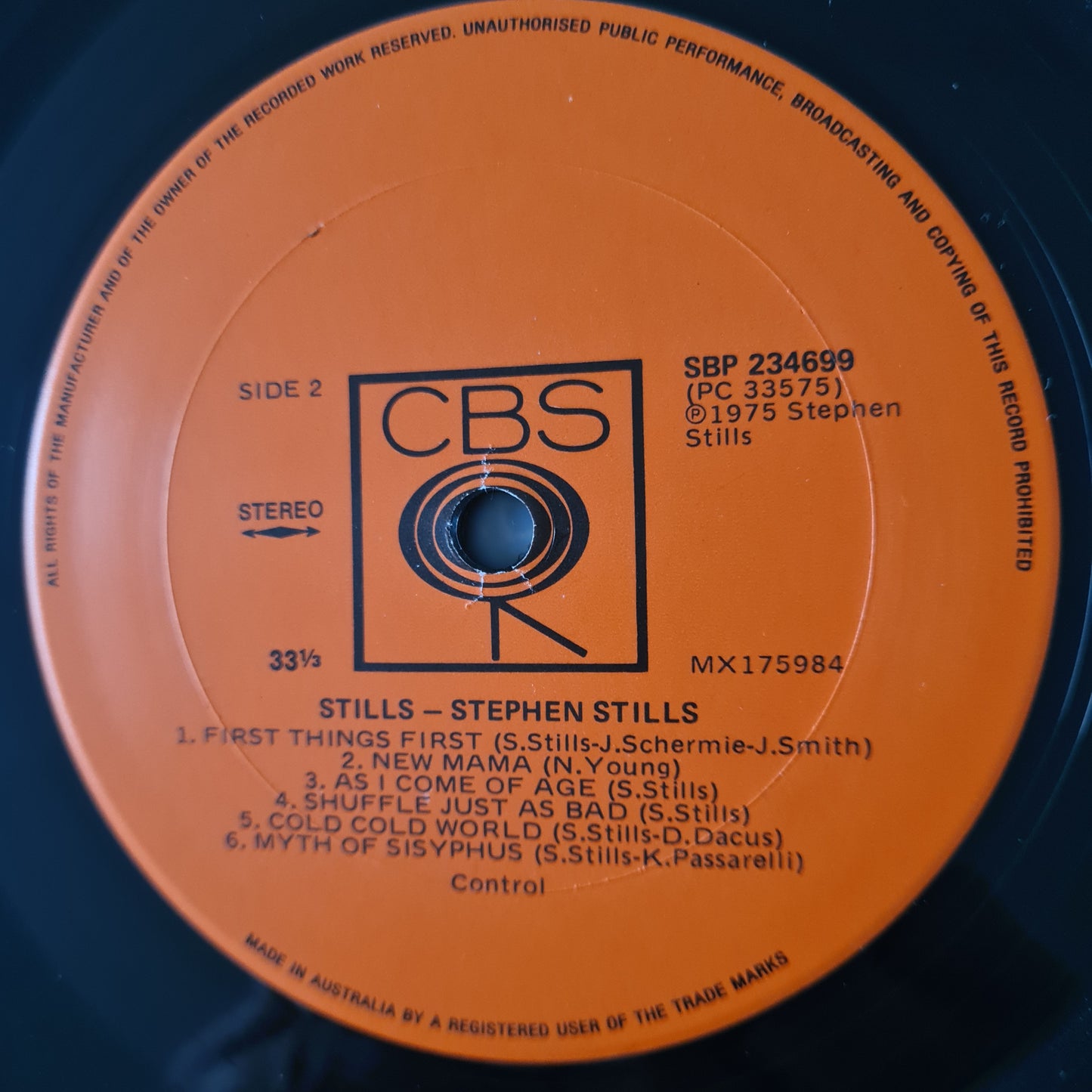 Stephen Stills – Stills - 1975 - Vinyl Record LP - Sound Hound Records