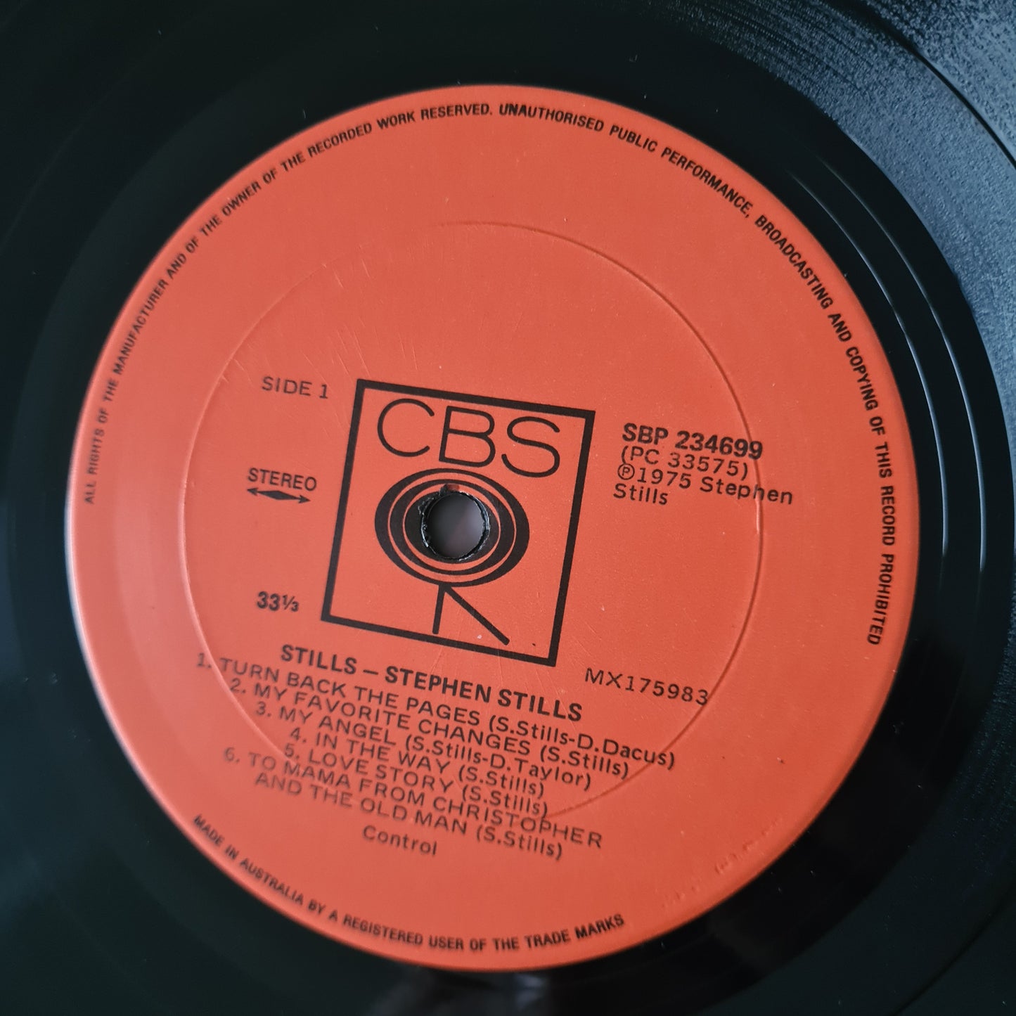 Stephen Stills – Stills - 1975 - Vinyl Record LP - Sound Hound Records