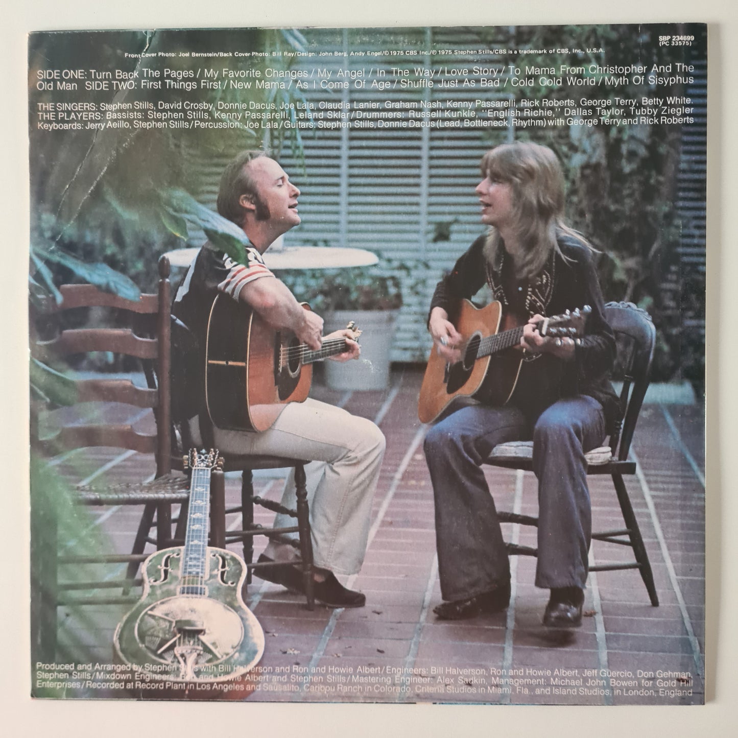 Stephen Stills – Stills - 1975 - Vinyl Record LP - Sound Hound Records