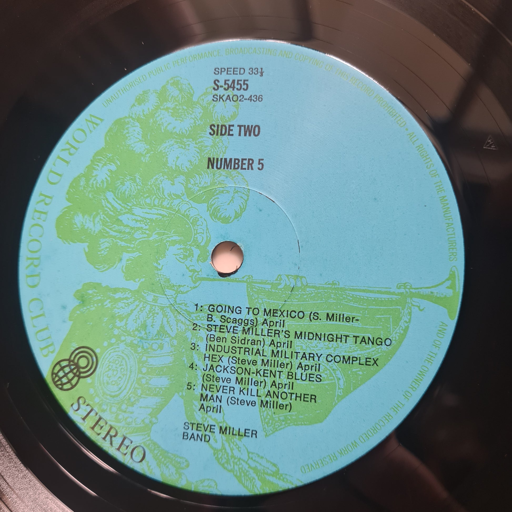 Steve Miller Band – Number 5 - 1970 (1973 Australian Pressing) - Vinyl Record LP (near mint) - Sound Hound Records