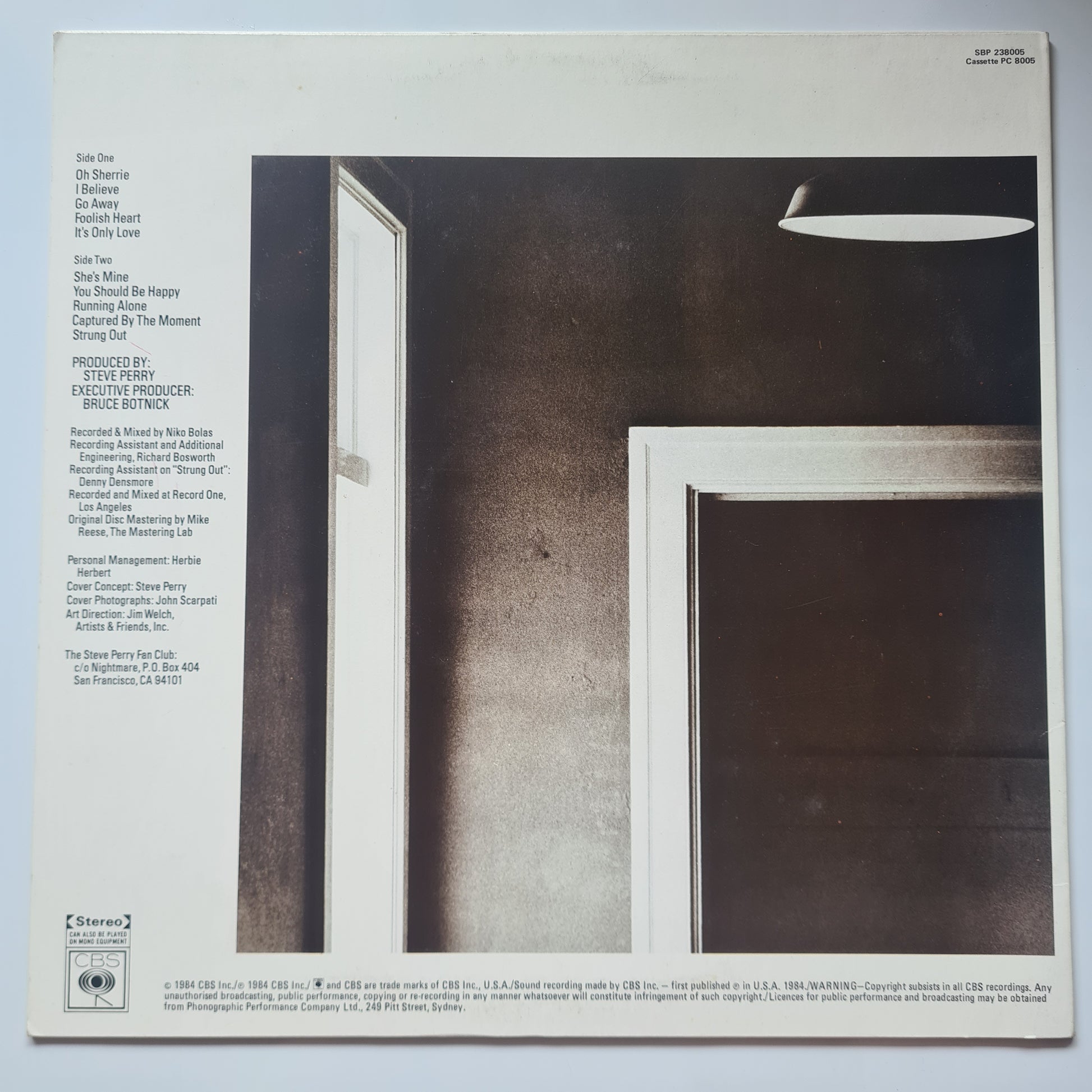 Steve Perry (Journey) – Street Talk - 1984 - Vinyl Record LP (near mint) - Sound Hound Records