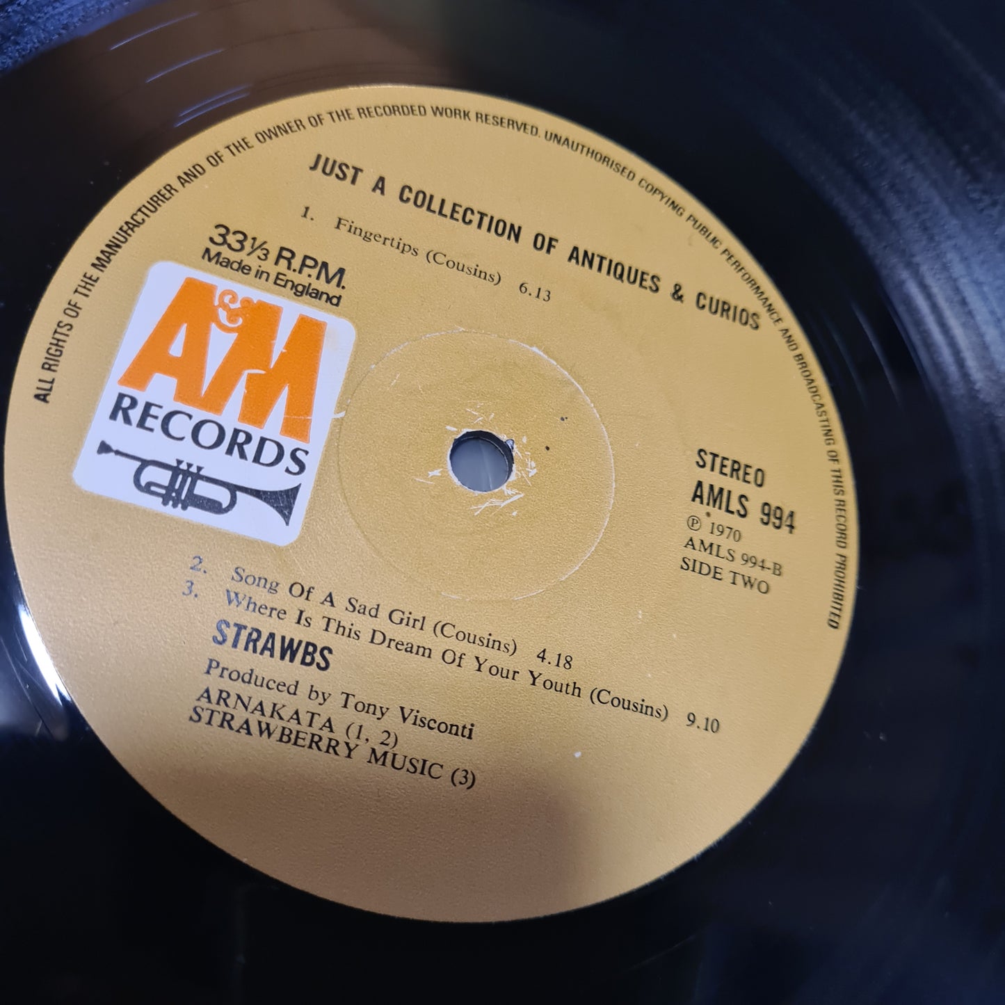 Strawbs – Just A Collection Of Antiques And Curios (Live At The Queen Elizabeth Hall) - 1970 - Vinyl Record LP - Sound Hound Records