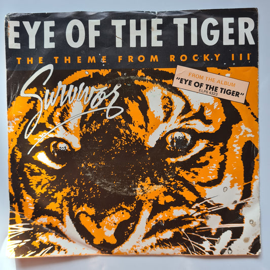 Survivor - Eye Of The Tiger (Rocky III) - 1982 - Vinyl Record 7" Single - 45 RPM - Sound Hound Records