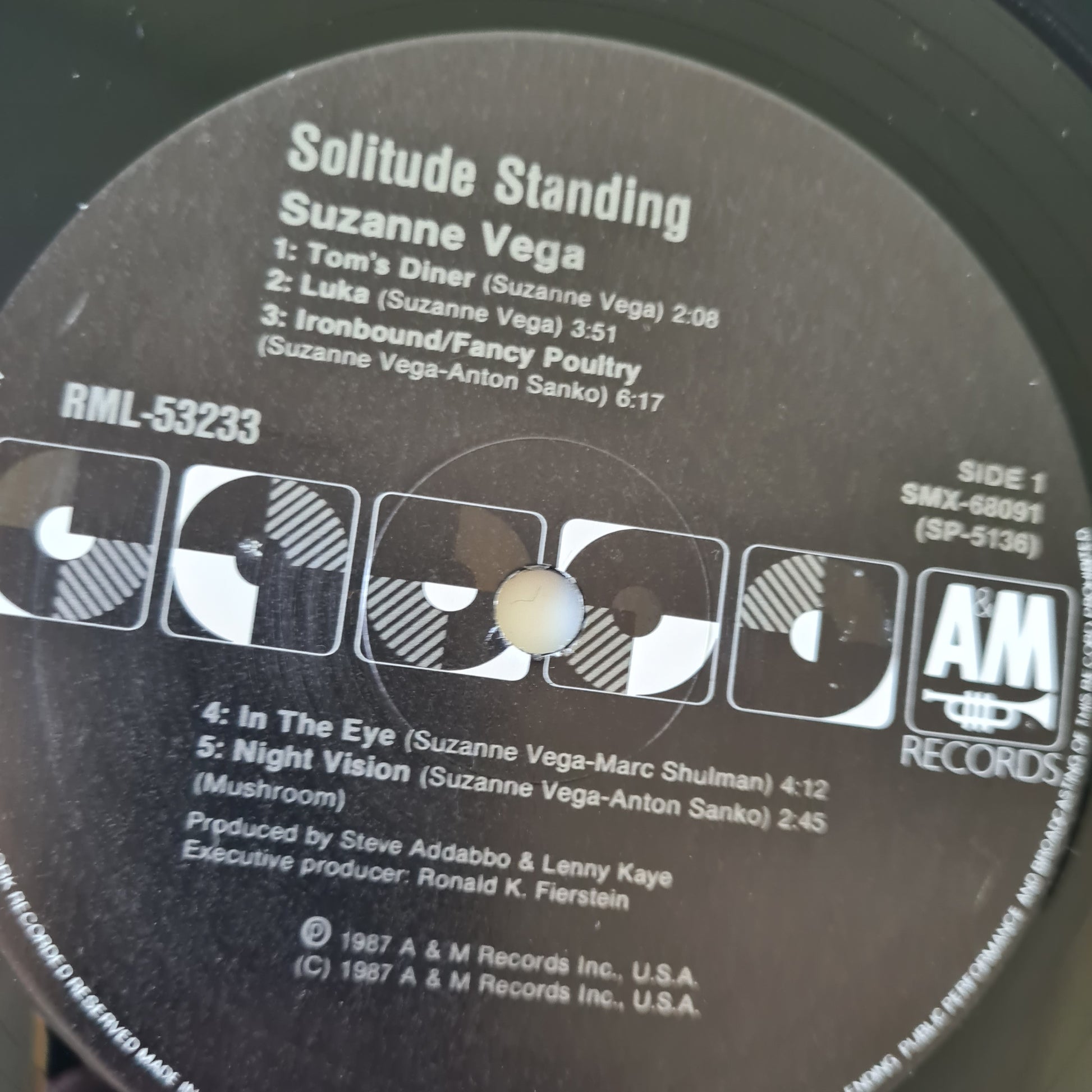 Suzanne Vega – Solitude Standing - 1987 - Vinyl Record LP (near mint) - Sound Hound Records