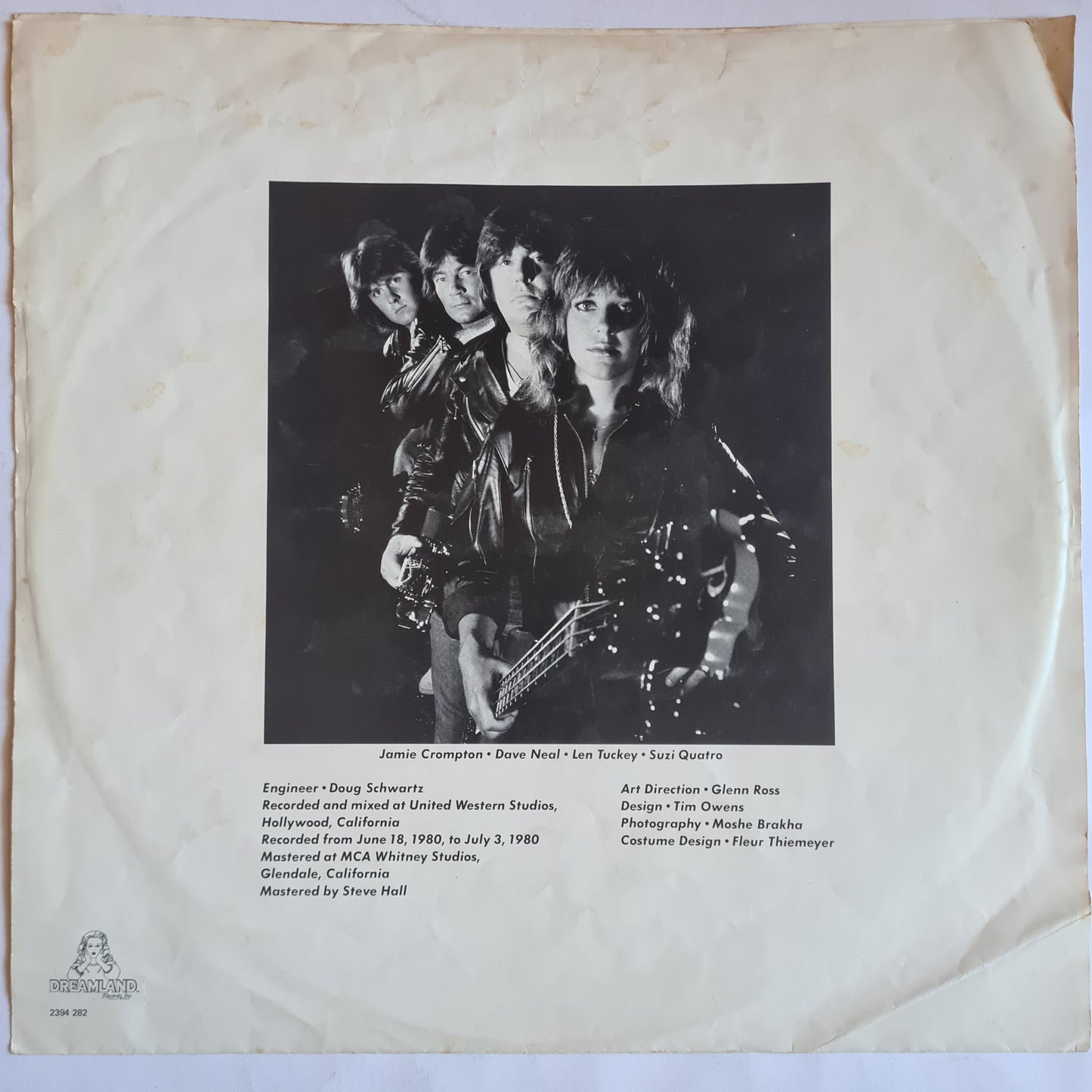 Suzi Quatro – Rock Hard - 1980 - Vinyl Record LP - Sound Hound Records