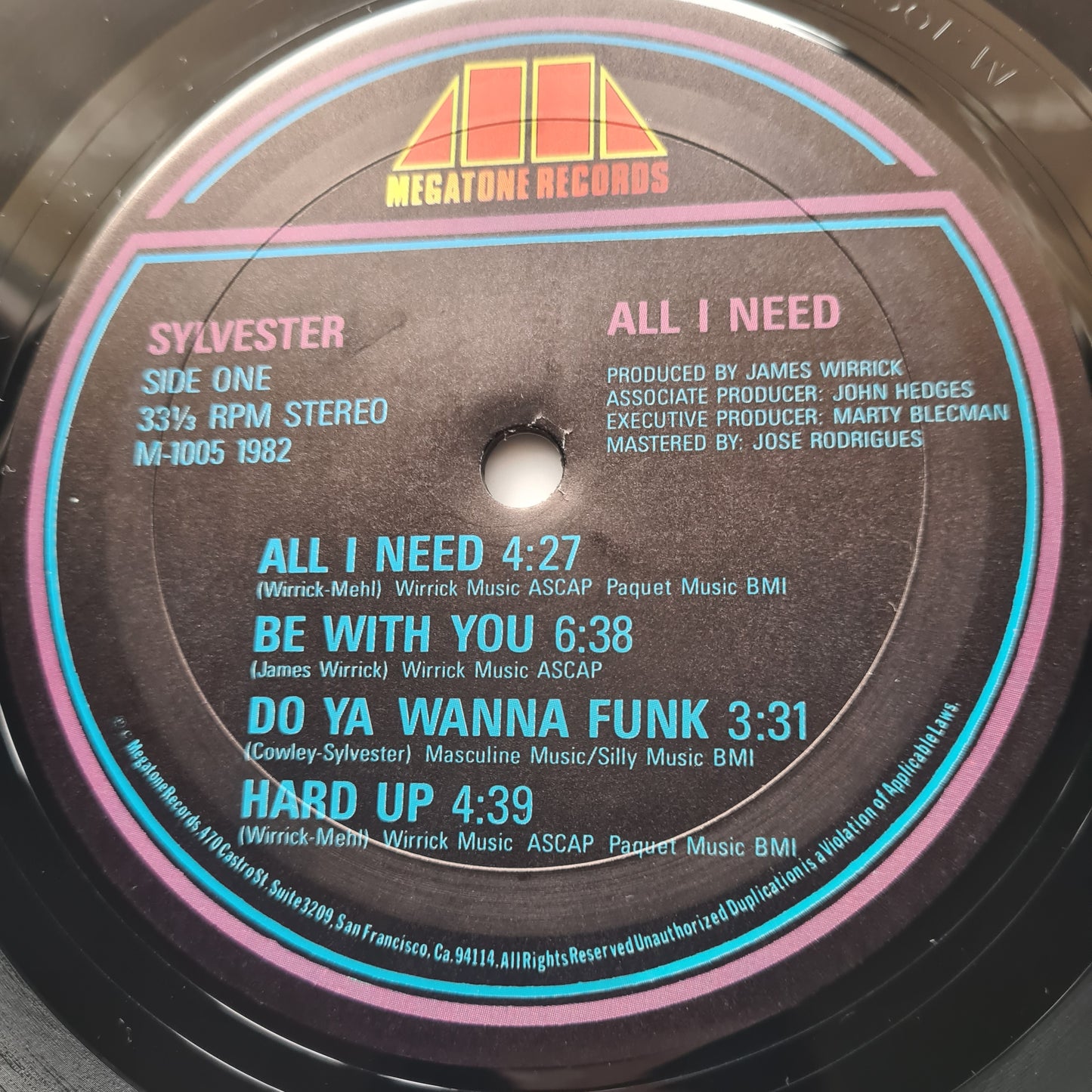 Sylvester – All I Need - 1982 - Vinyl Record LP - Sound Hound Records