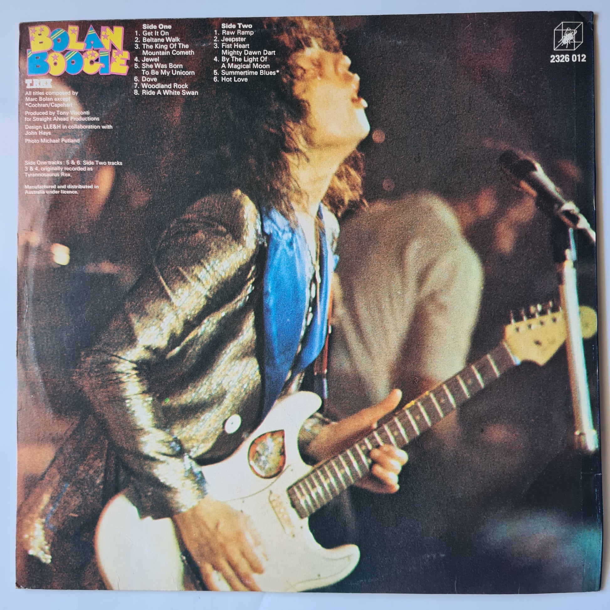 T.Rex – Bolan Boogie - 1973 - Vinyl Record LP - Sound Hound Records