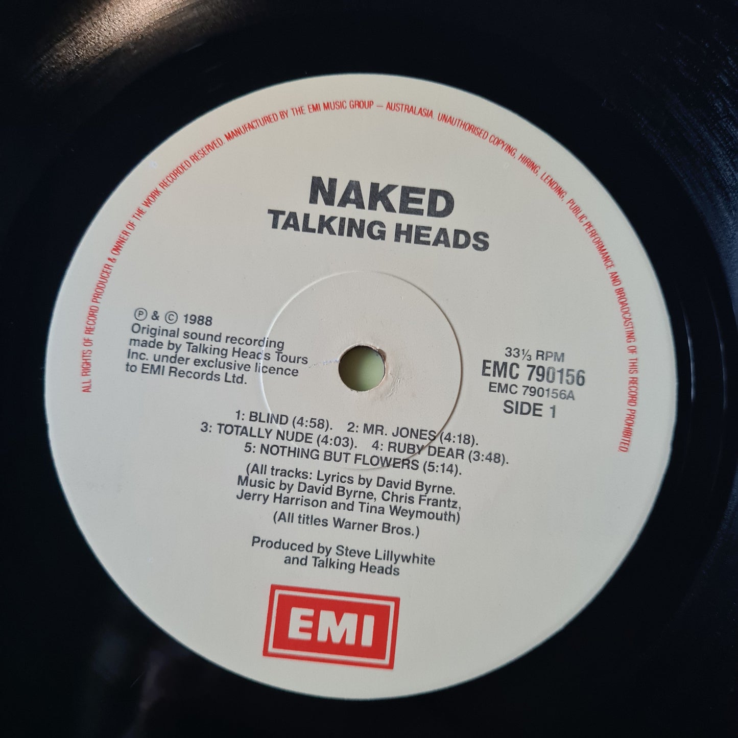 Talking Heads – Naked - 1988 - Vinyl Record LP (Excellent) - Sound Hound Records
