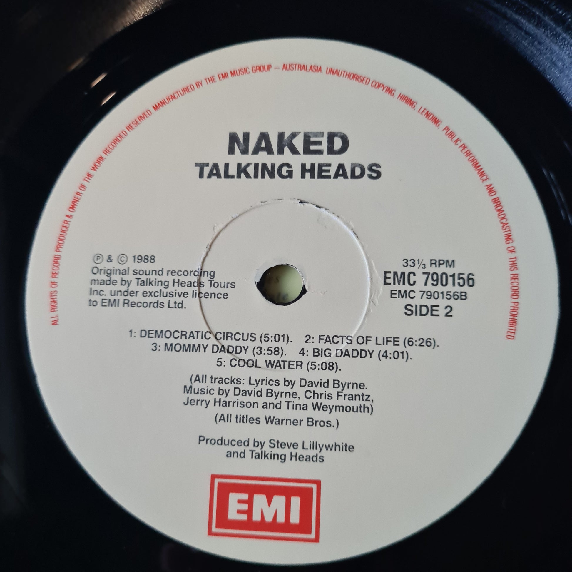 Talking Heads – Naked - 1988 - Vinyl Record LP (Excellent) - Sound Hound Records