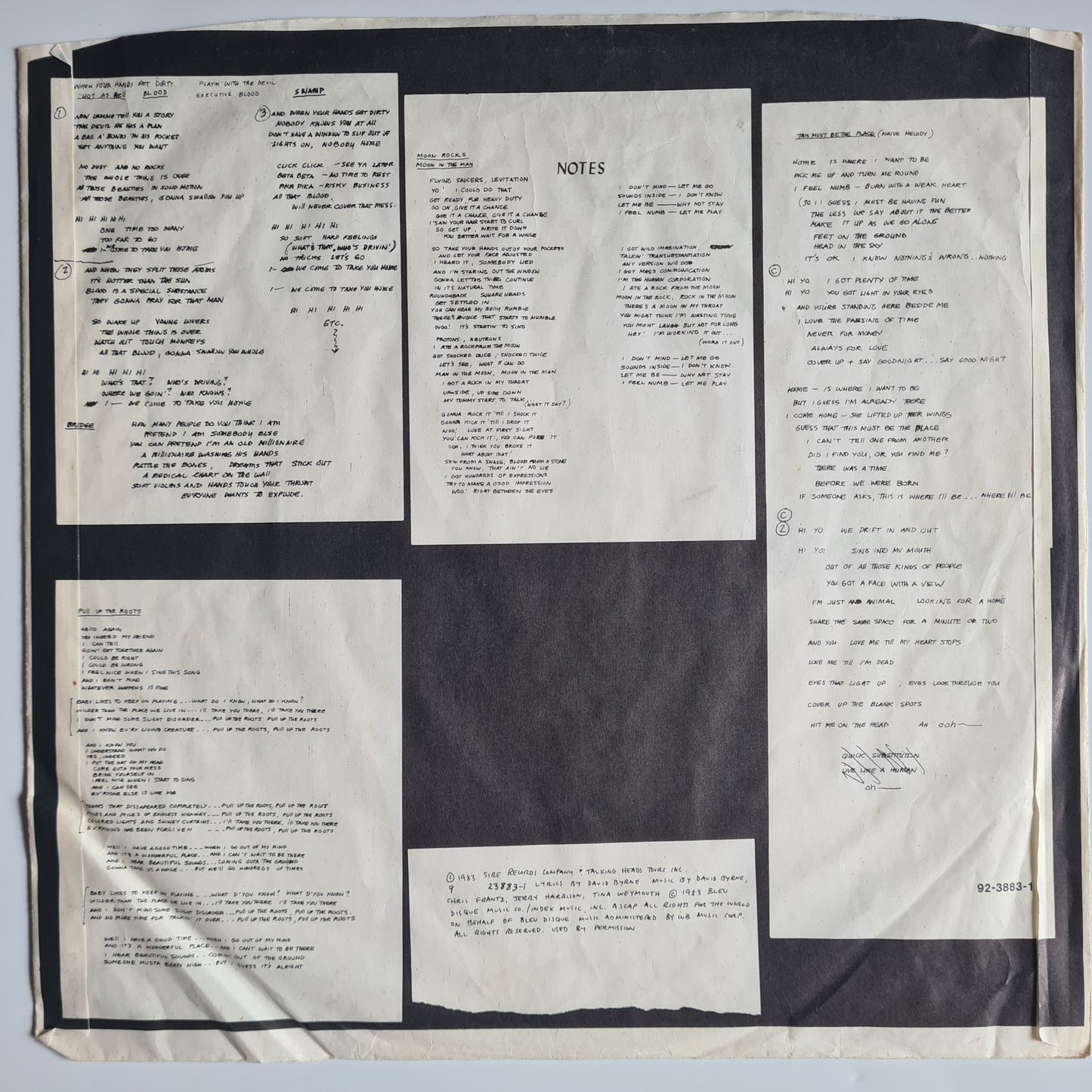 Talking Heads – Speaking In Tongues - 1983 (German Pressing) - Vinyl Record LP - Sound Hound Records