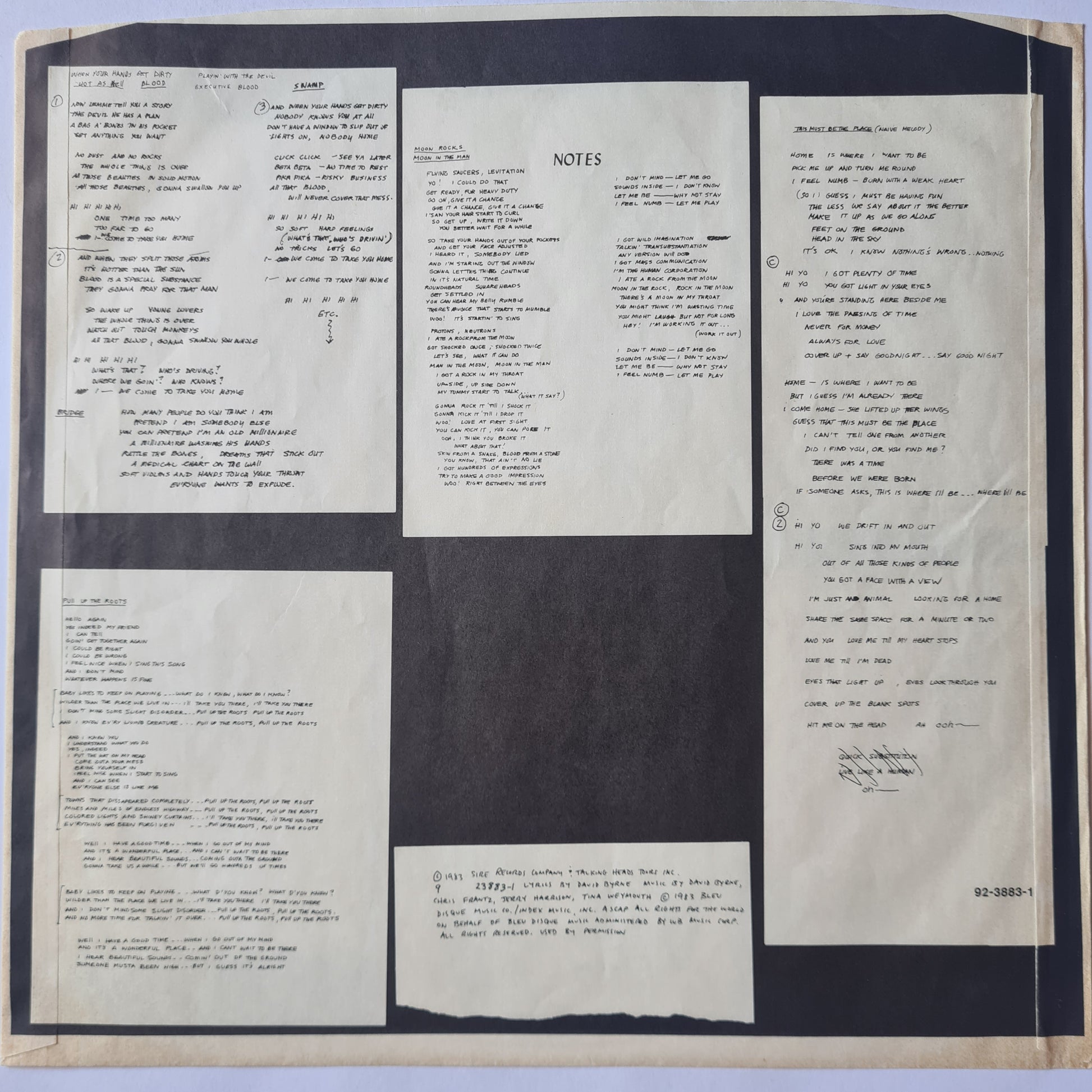 Talking Heads – Speaking In Tongues - 1983 (Irish Pressing) - Vinyl Record LP (EX) - Sound Hound Records