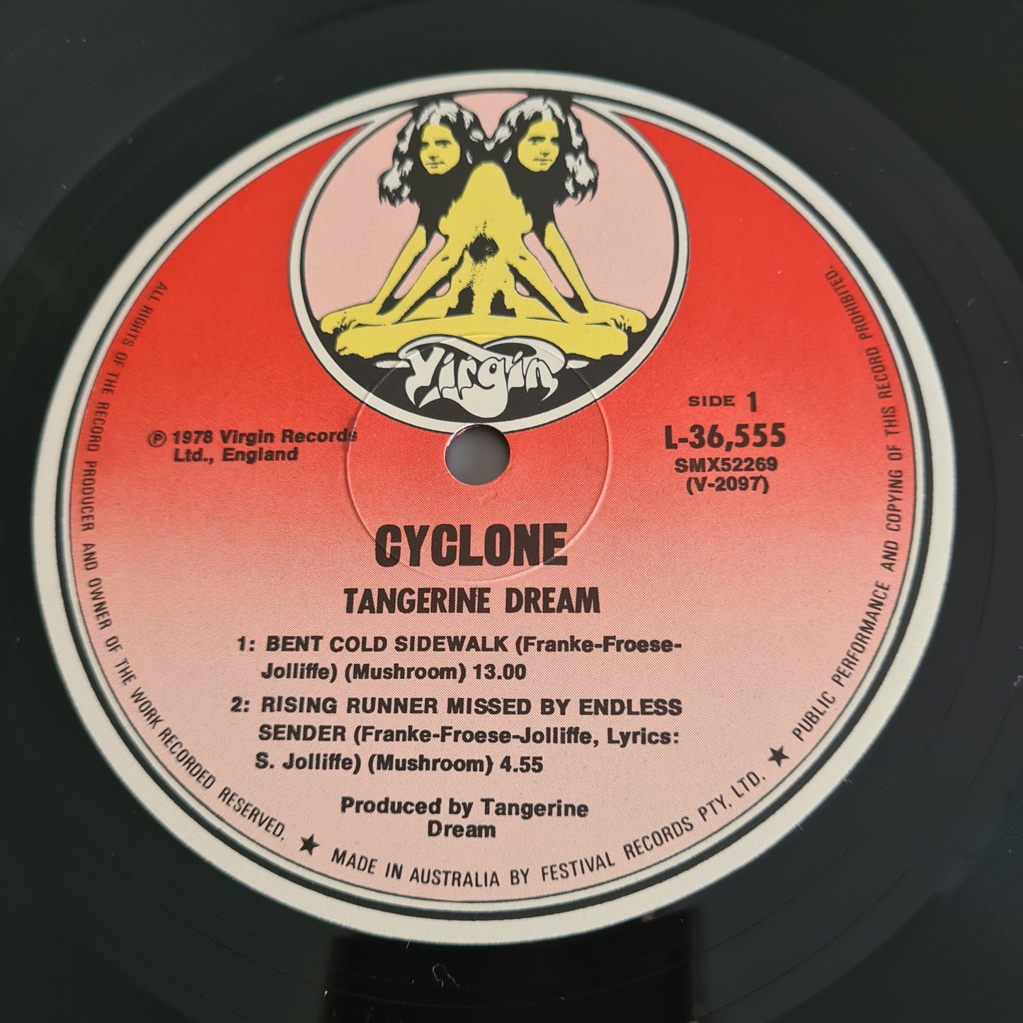 Tangerine Dream – Cyclone - 1978 - Vinyl Record LP (near mint- looks unplayed) - Sound Hound Records