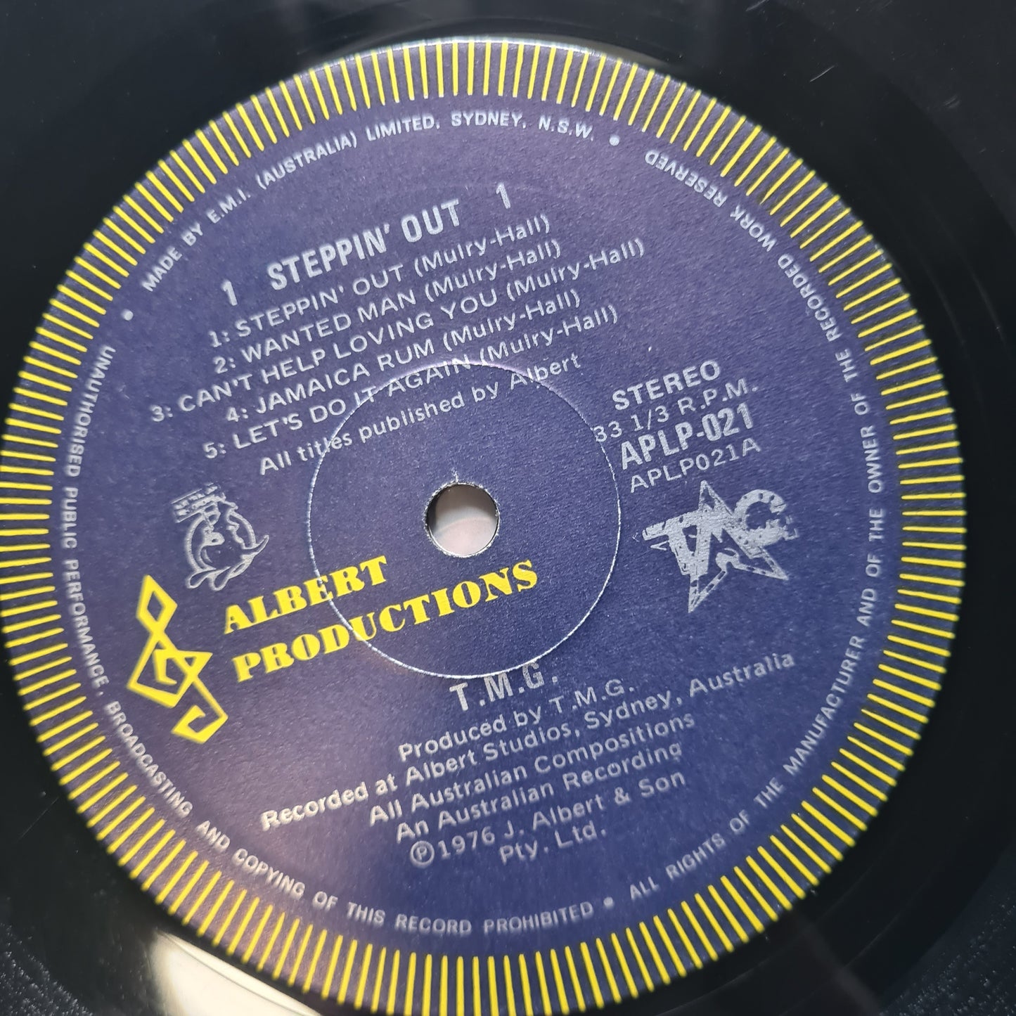 Ted Mulry Gang – Steppin' Out - 1976 - Vinyl Record LP (Gatefold) - Sound Hound Records