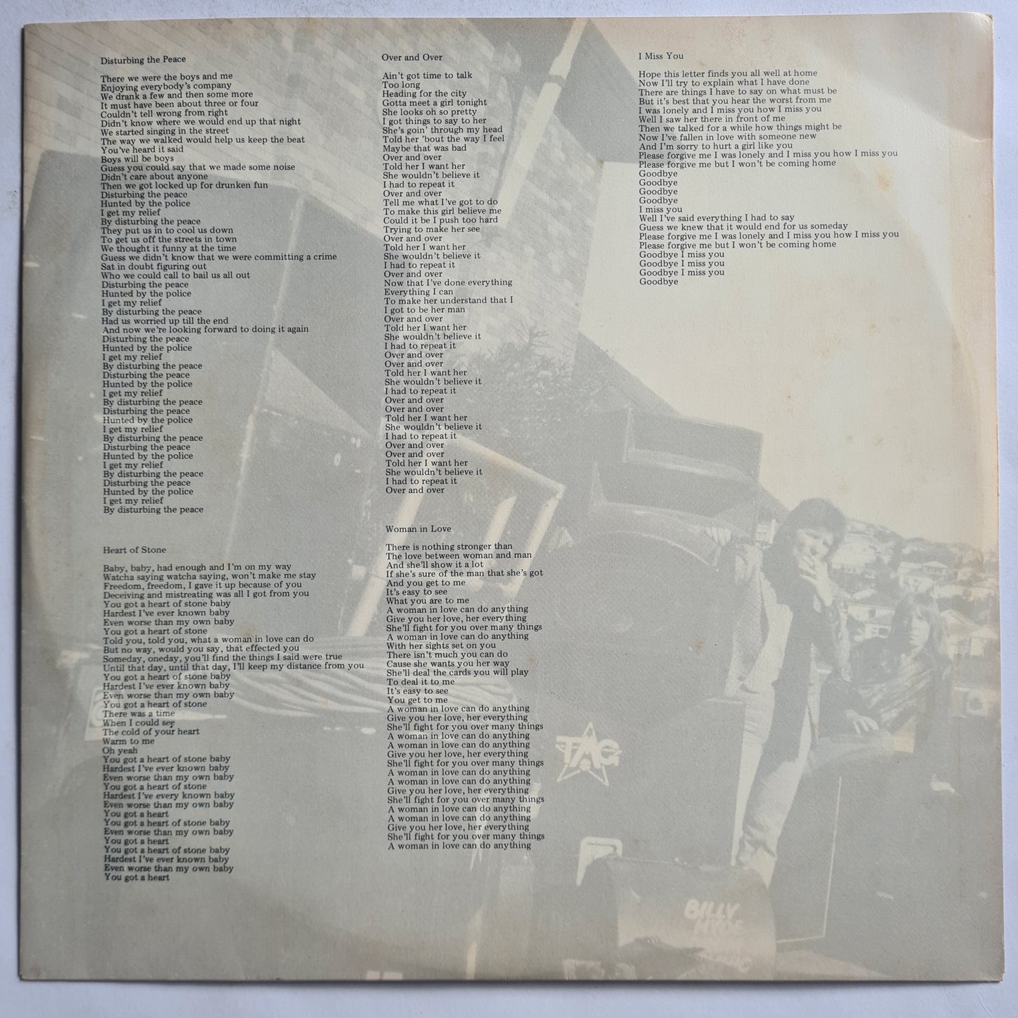 Ted Mulry Gang (T.M.G)– Disturbing The Peace - 1978 - Vinyl Record LP - Sound Hound Records