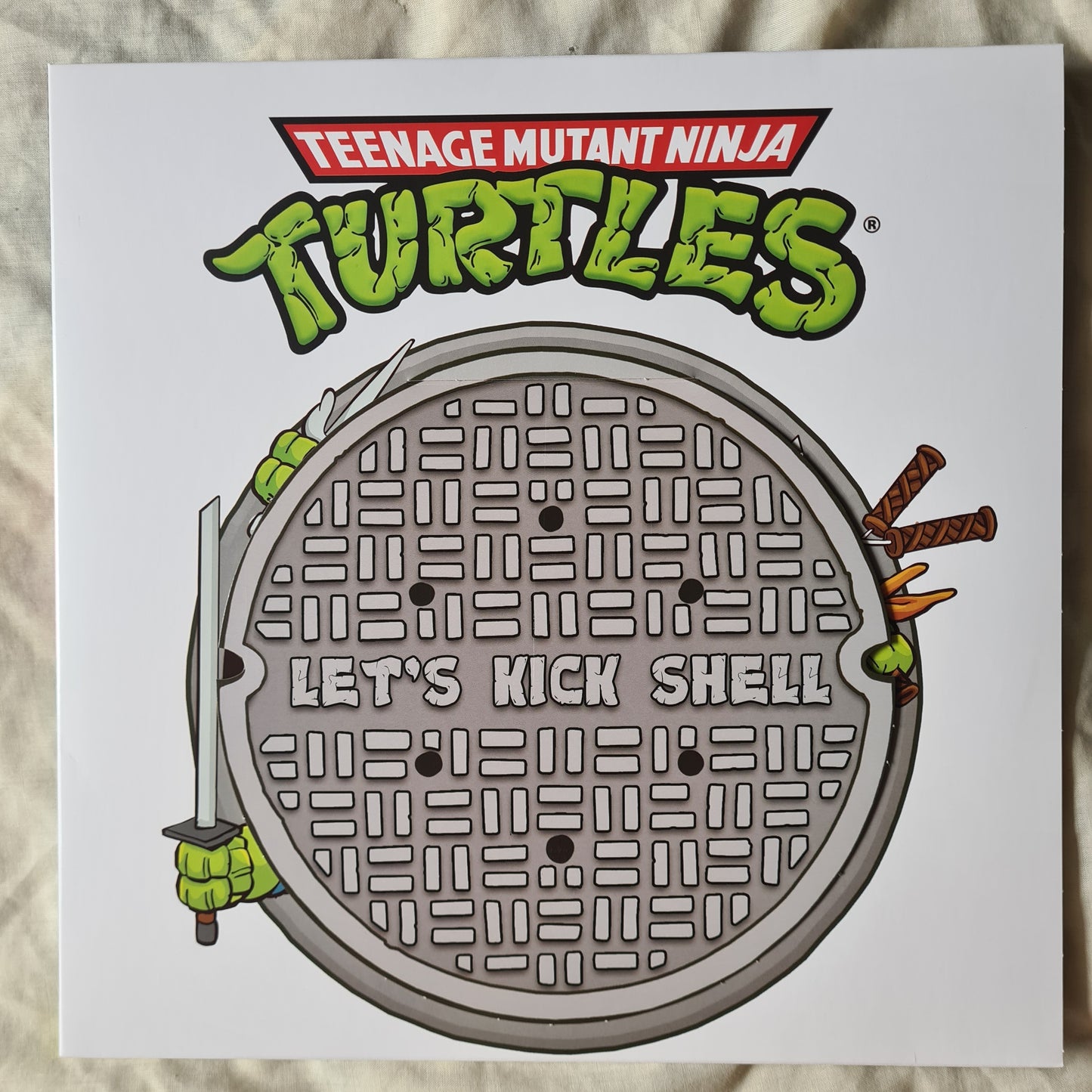 Teenage Mutant Ninja Turtles – Let's Kick Shell (Deluxe Edition,Tubular Turtle Swirl) - SNES Video Game Soundtrack- Vinyl Record EP - Sound Hound Records
