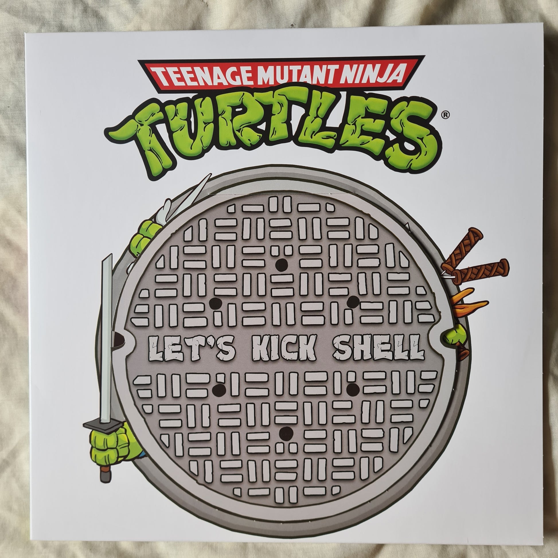 Teenage Mutant Ninja Turtles – Let's Kick Shell (Deluxe Edition,Tubular Turtle Swirl) - SNES Video Game Soundtrack- Vinyl Record EP - Sound Hound Records
