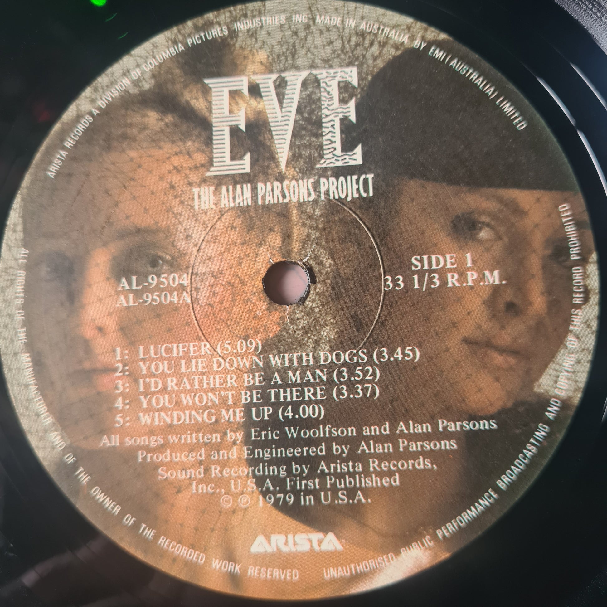 The Alan Parsons Project – Eve - 1979 - Vinyl Record LP - Sound Hound Records