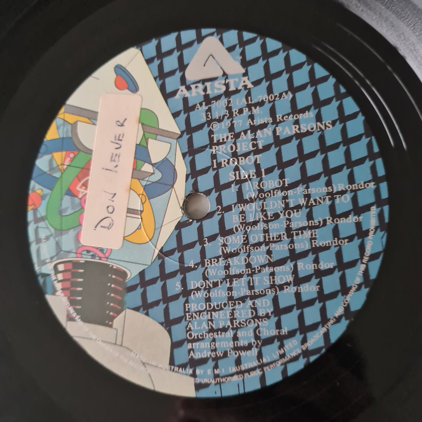 The Alan Parsons Project – I Robot - 1977 - Vinyl Record LP - Sound Hound Records